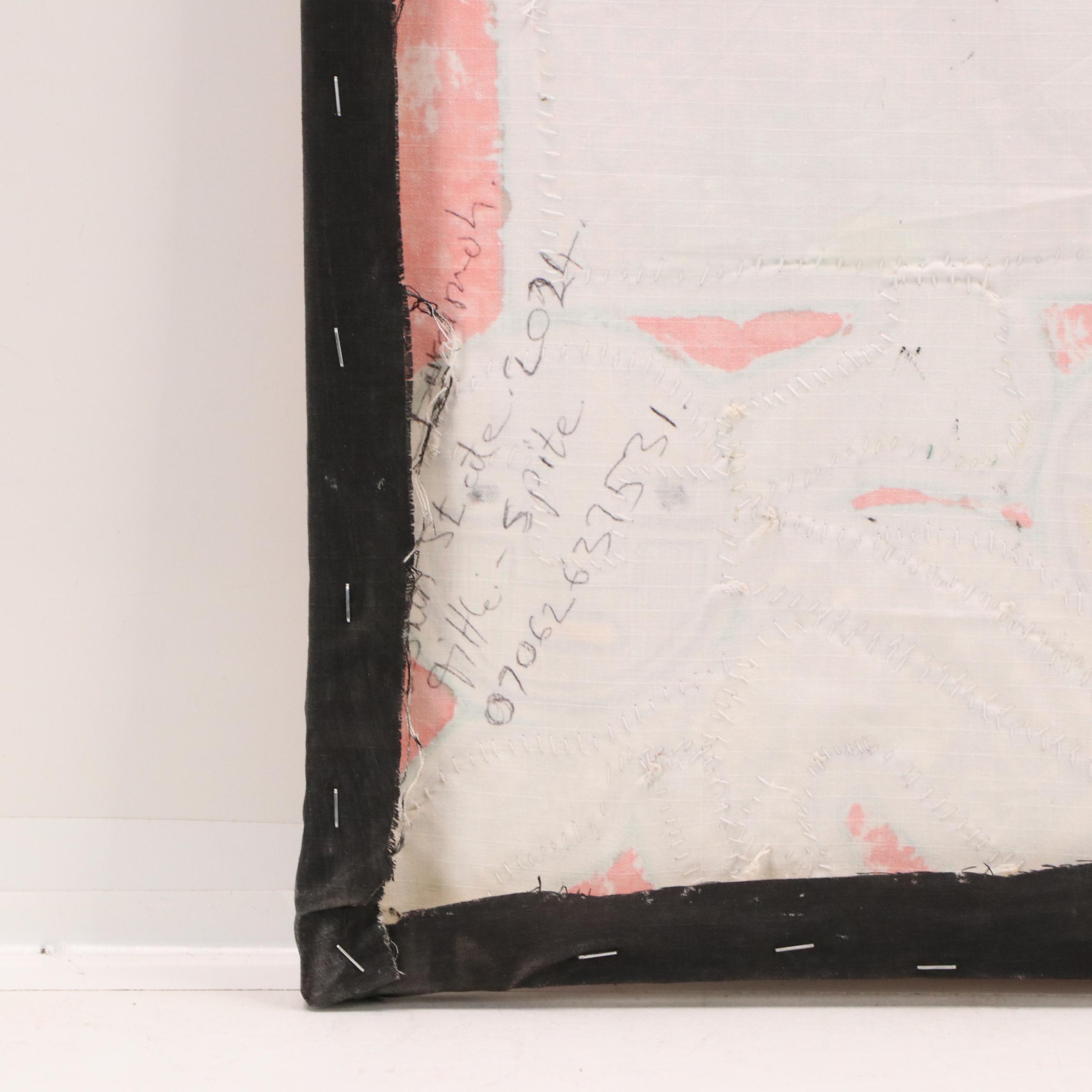 Kayode Buraimoh Stylized Figural Mixed Media Collage "Spite," 2024