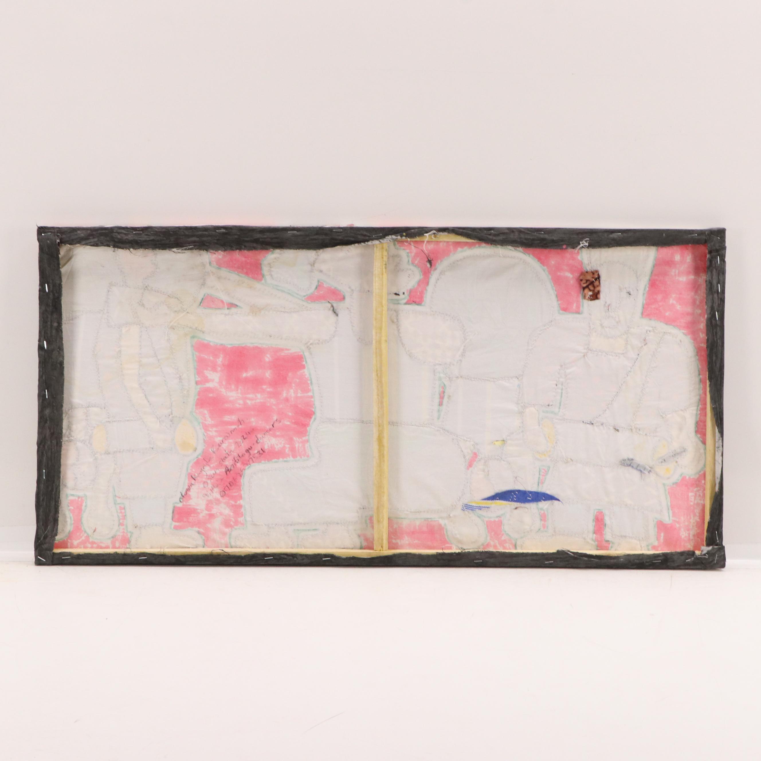 Kayode Buraimoh Stylized Figural Mixed Media Collage, 2024