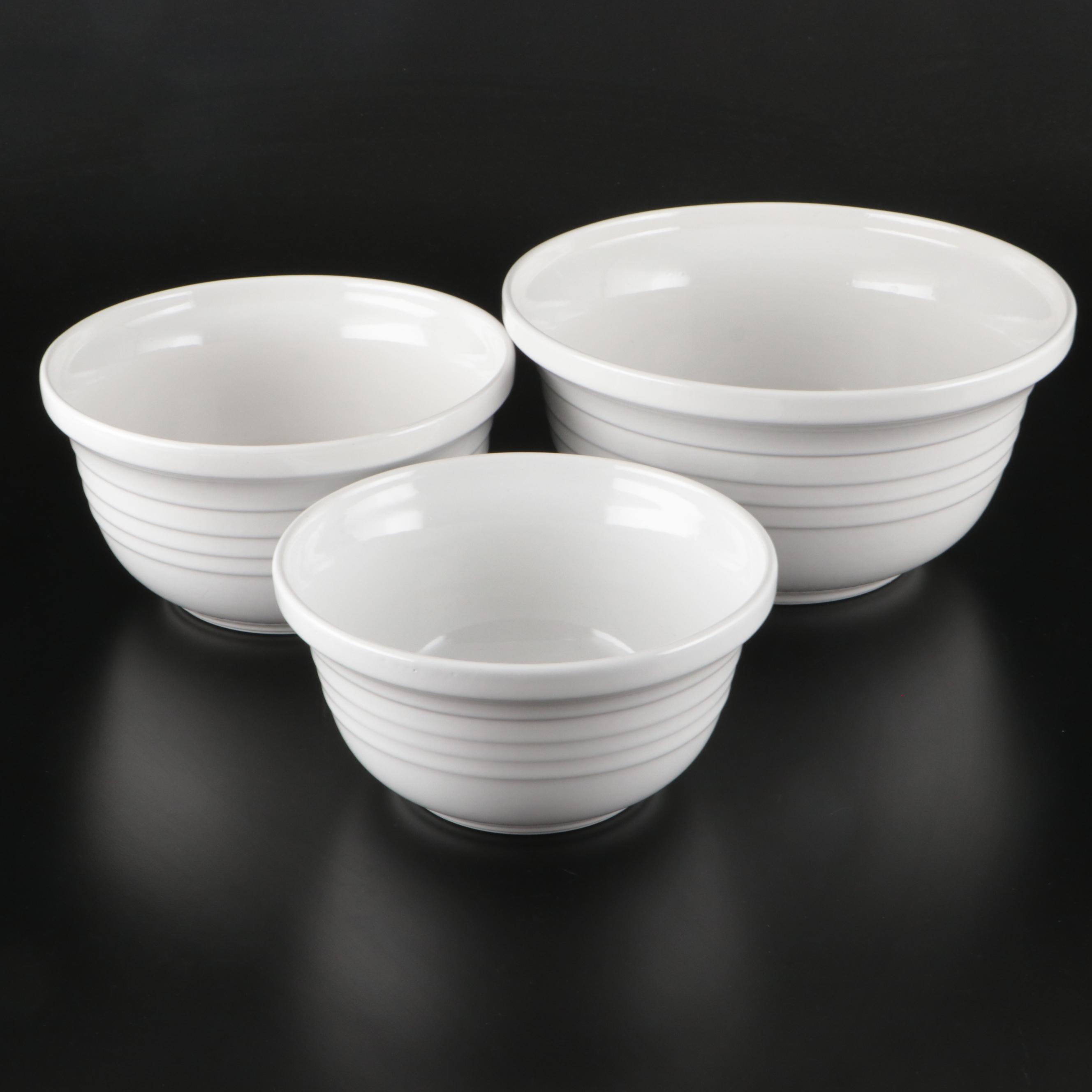 Pier 1 with Mixing Bowls and Other Ceramic Tableware