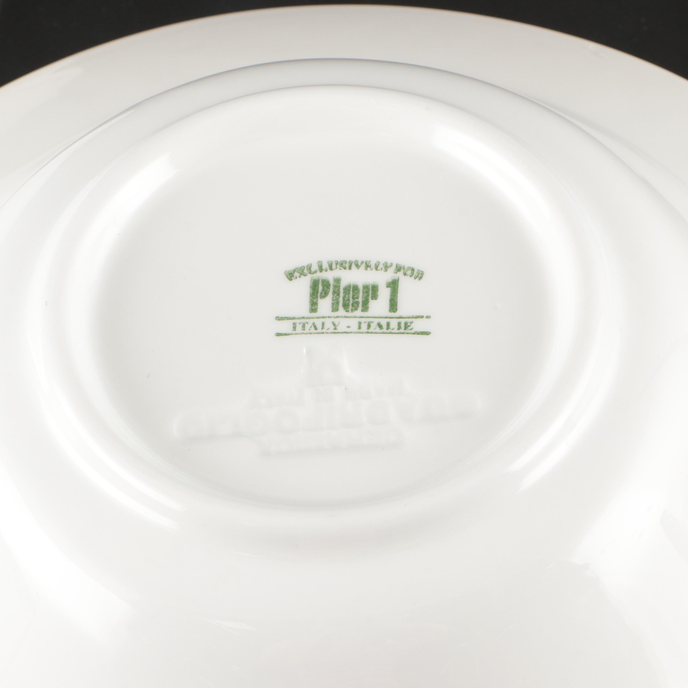 Pier 1 with Mixing Bowls and Other Ceramic Tableware