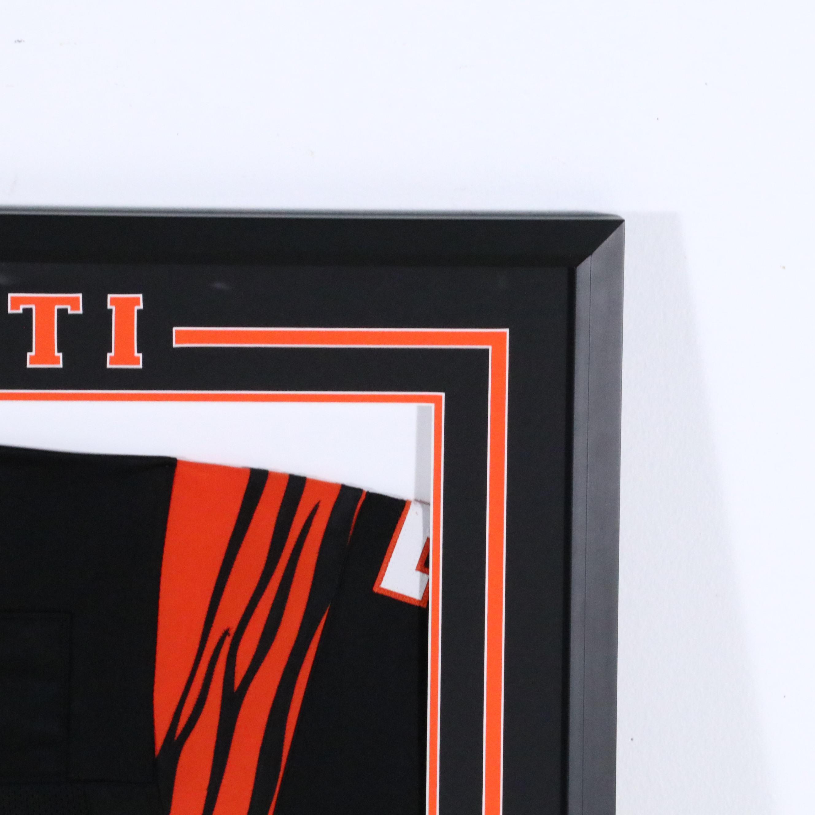 Anthony Muñoz Signed Cincinnati Bengals Football Jersey in Matted Display