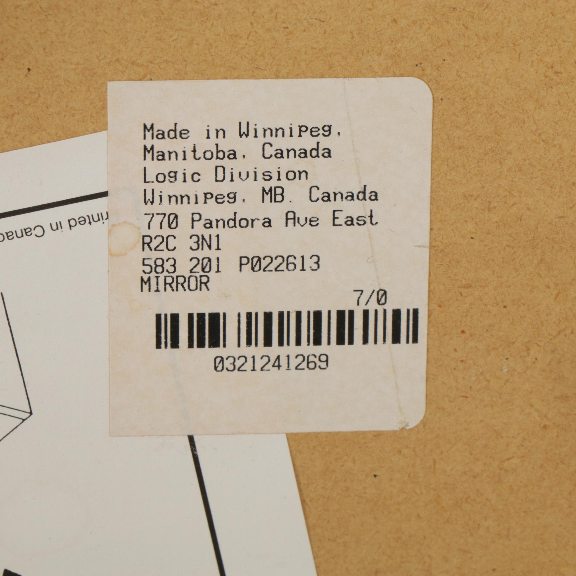 Palliser Blue-Stained Maple Dresser and Mirror, 21st Century