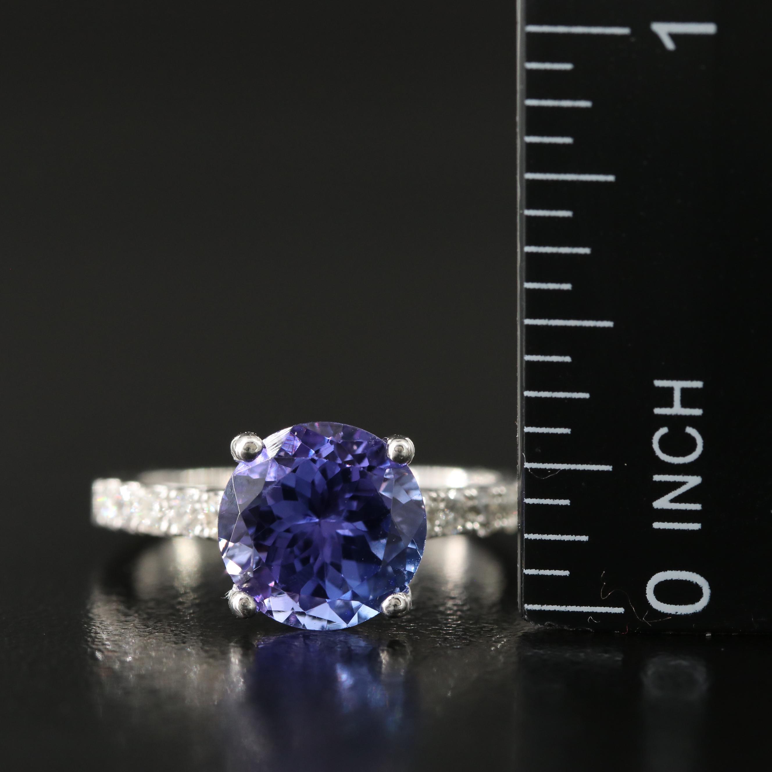 14K Tanzanite and 0.30 CTW Diamond Ring