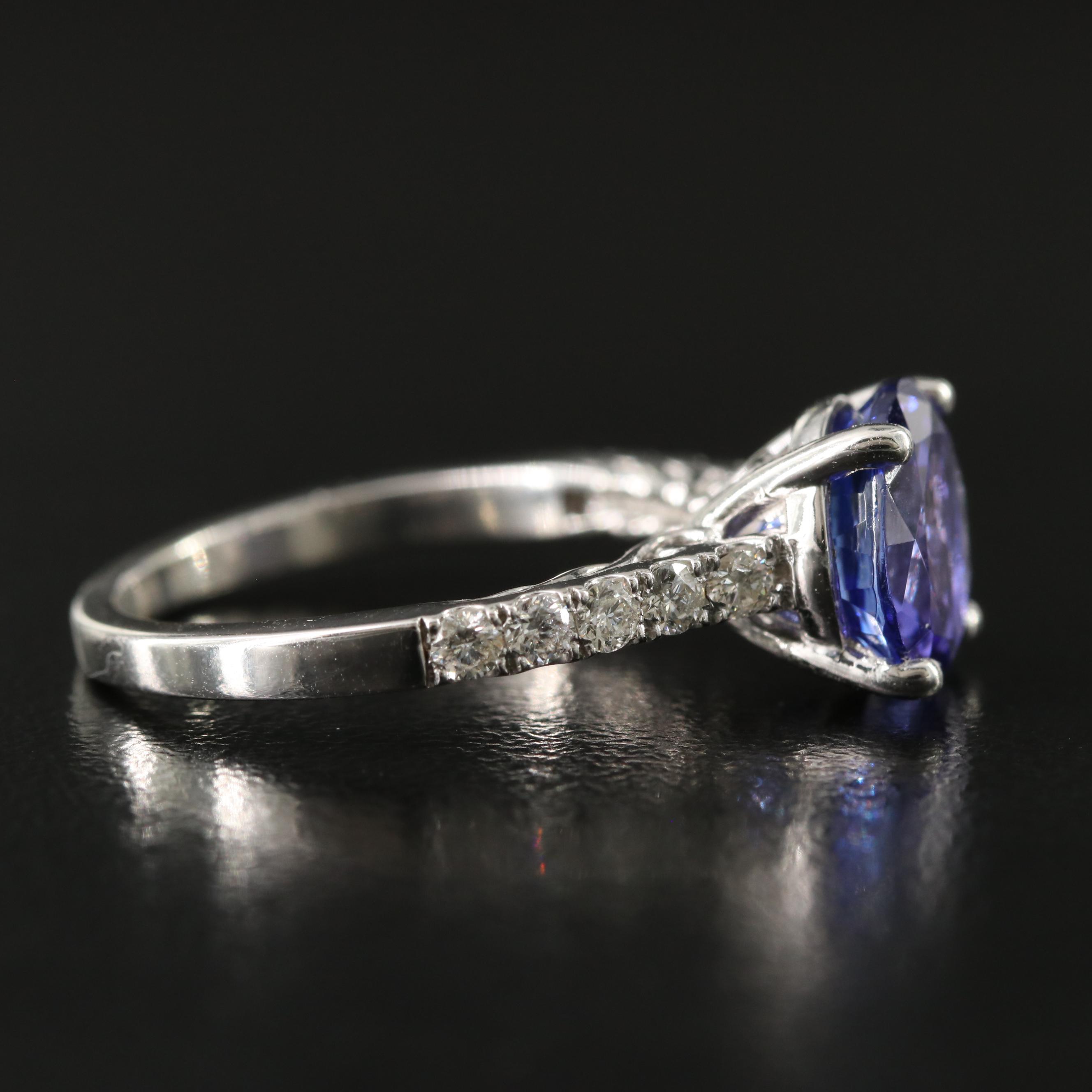 14K Tanzanite and 0.30 CTW Diamond Ring