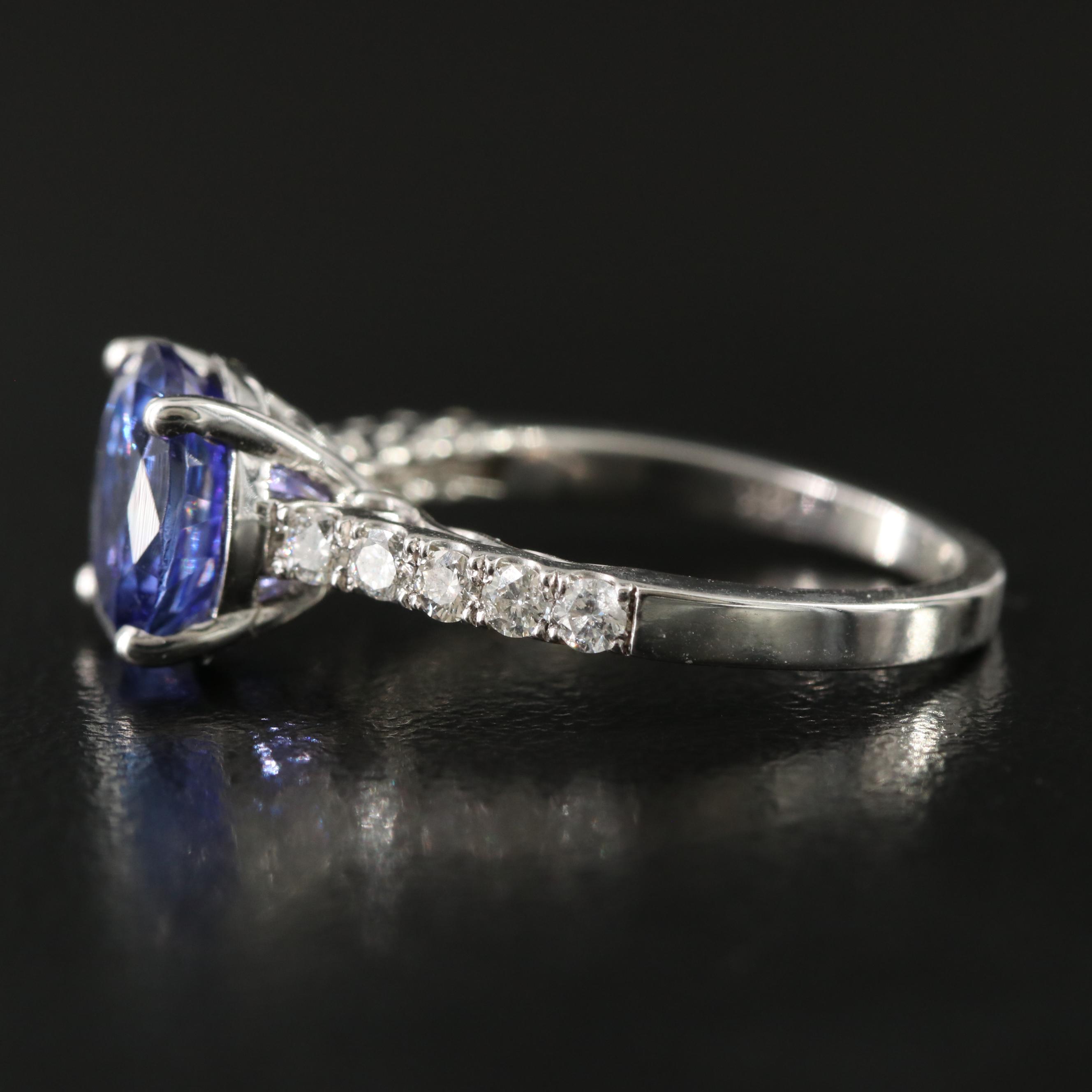 14K Tanzanite and 0.30 CTW Diamond Ring
