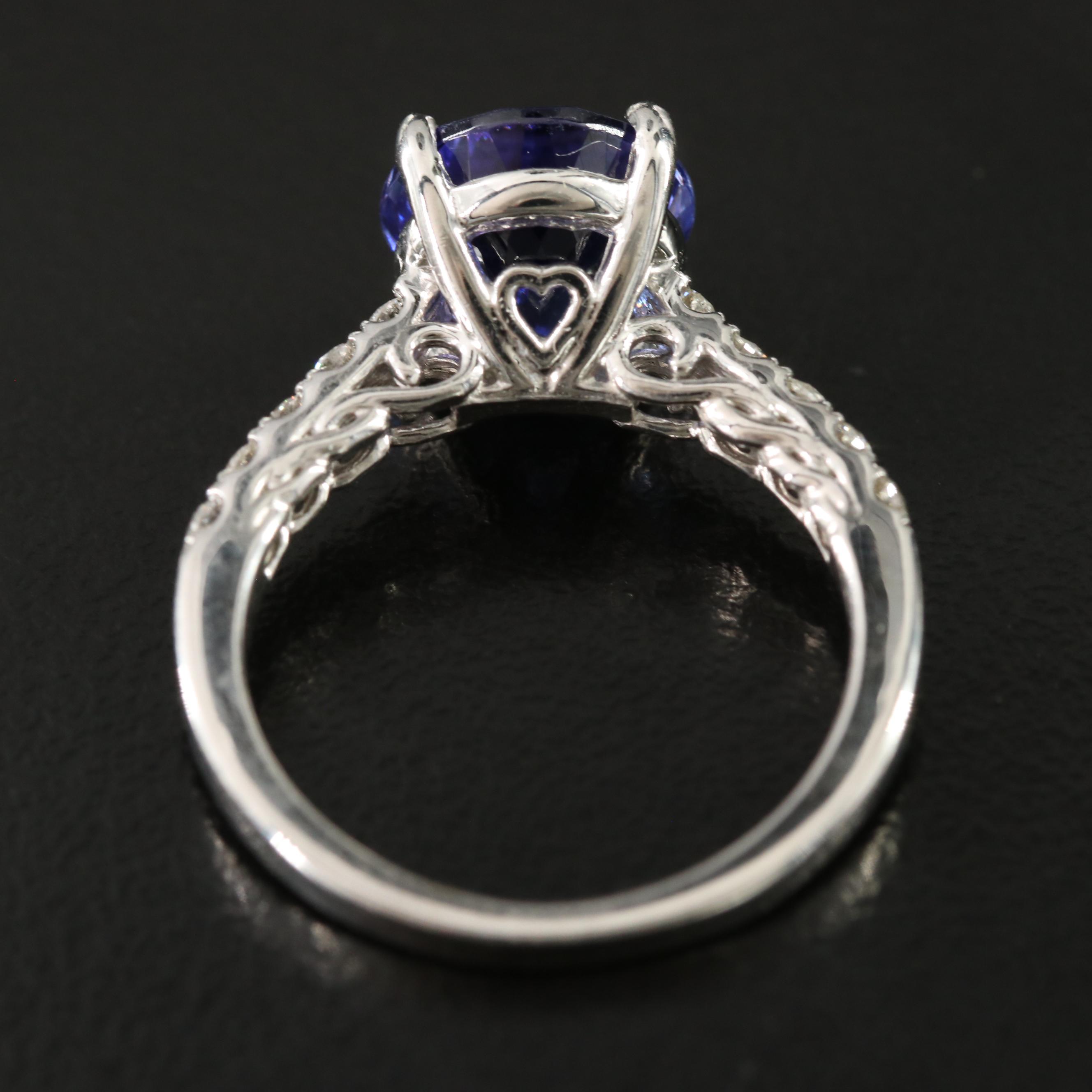 14K Tanzanite and 0.30 CTW Diamond Ring