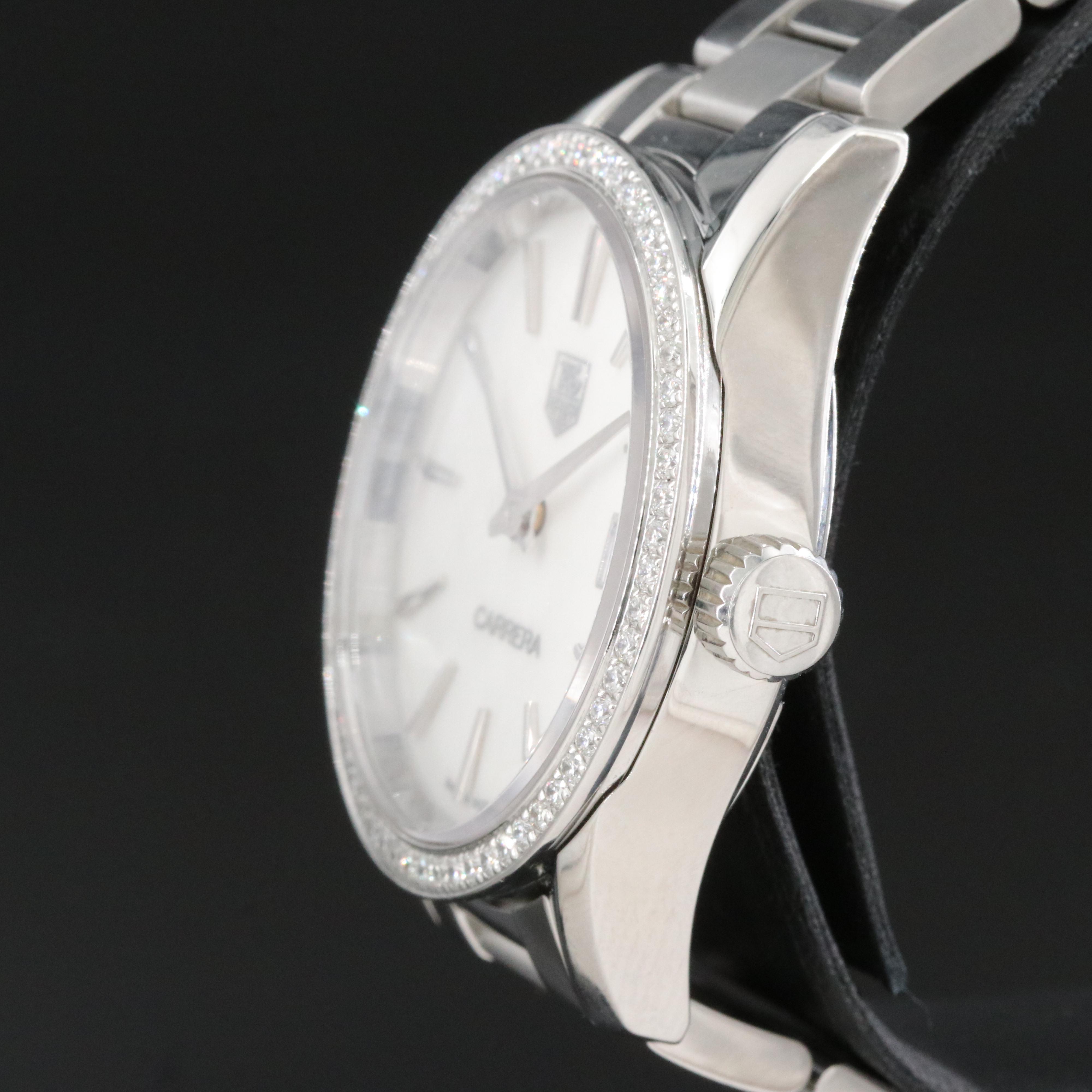 TAG Heuer Carrera Mother-of-Pearl Diamond 33mm Steel Quartz Watch