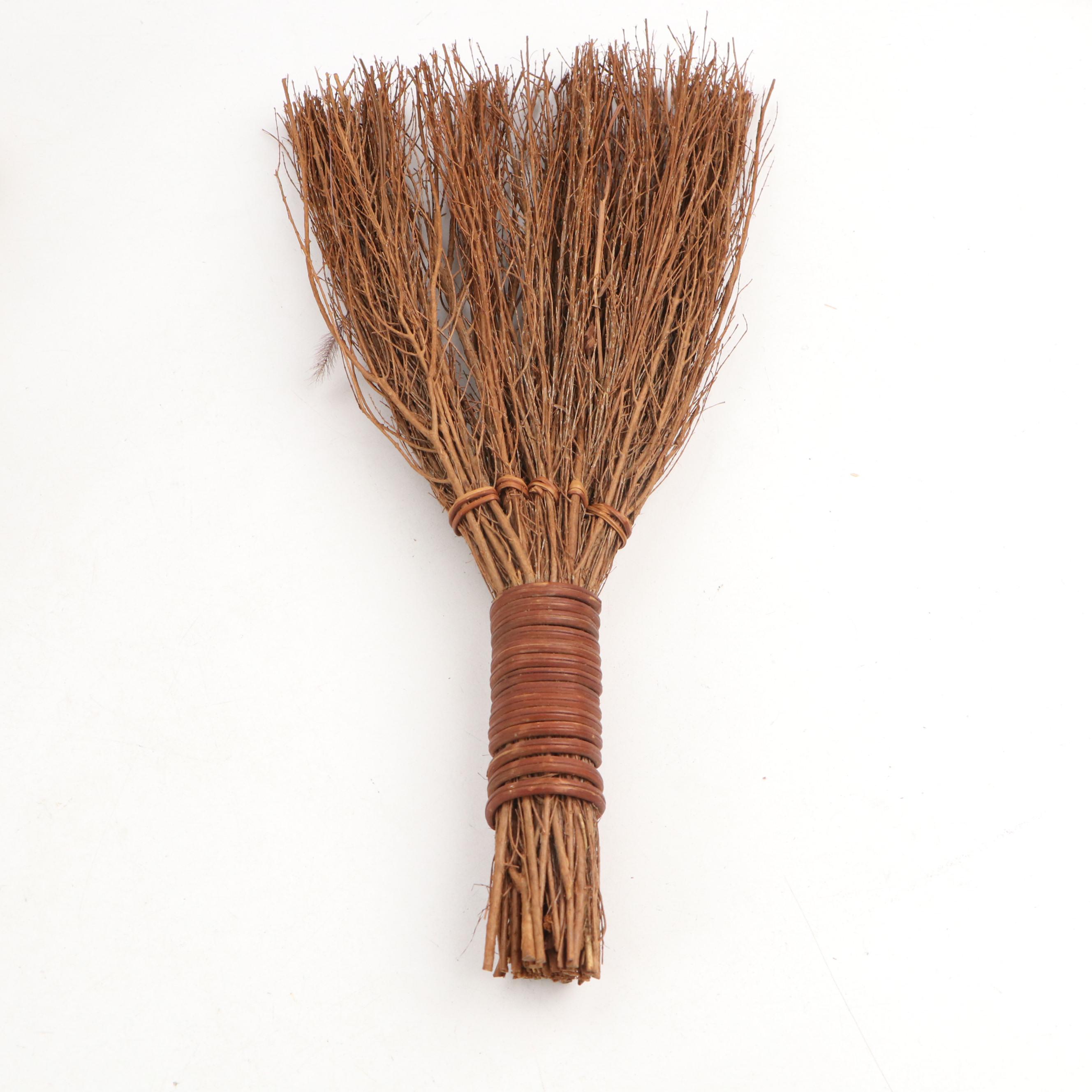 Mini Twig Hearth Broom, Mushroom Wall Art, Woven Reed Orbs and More