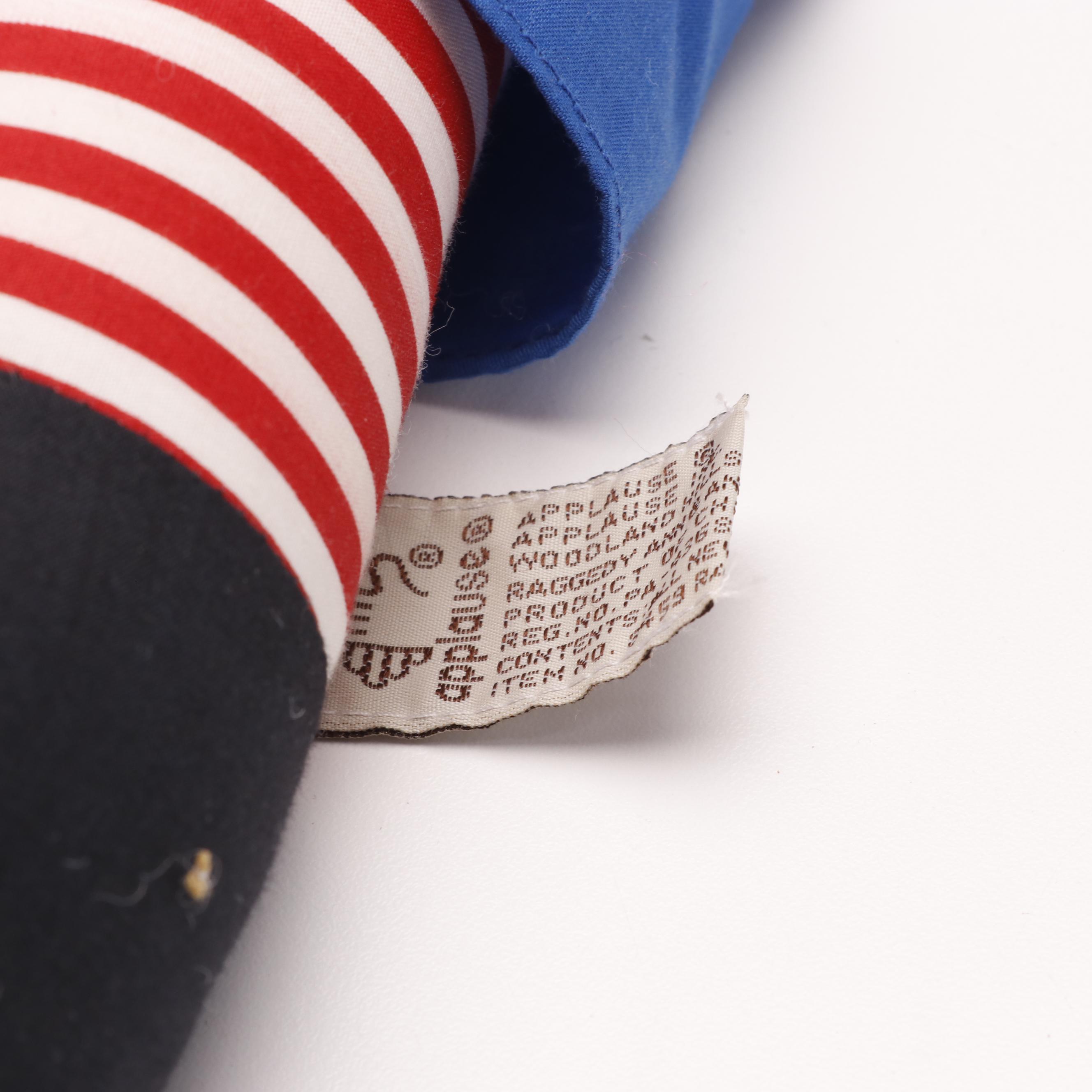 Applause Inc. "Raggedy Ann" and "Raggedy Andy" Fabric Dolls, Late 20th Century