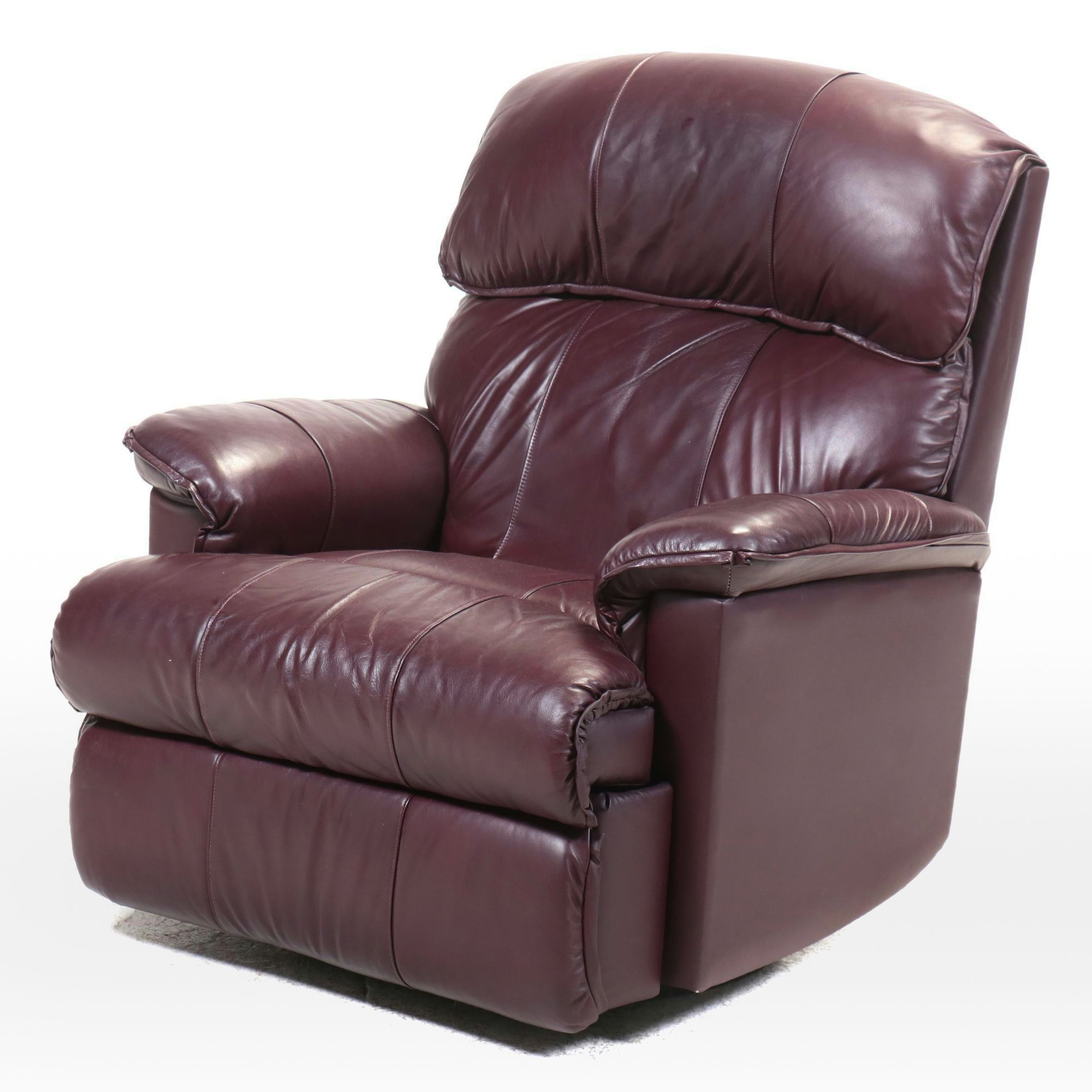 BarcaLounger Co. Leather Rocker Recliner with Manual Control