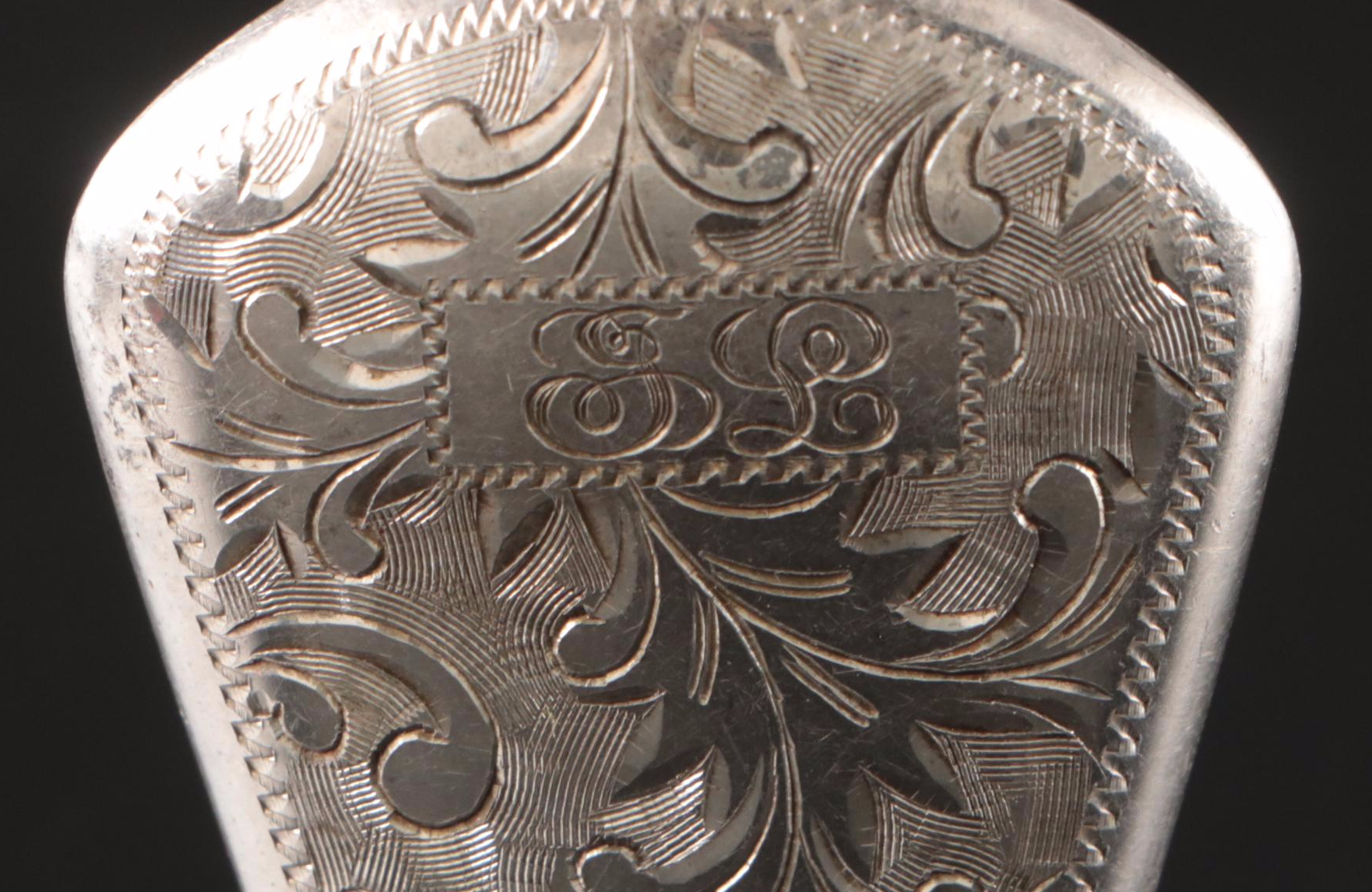 Sterling Perfume Flask, Siam Niello Letter Opener, German Silver Purse More