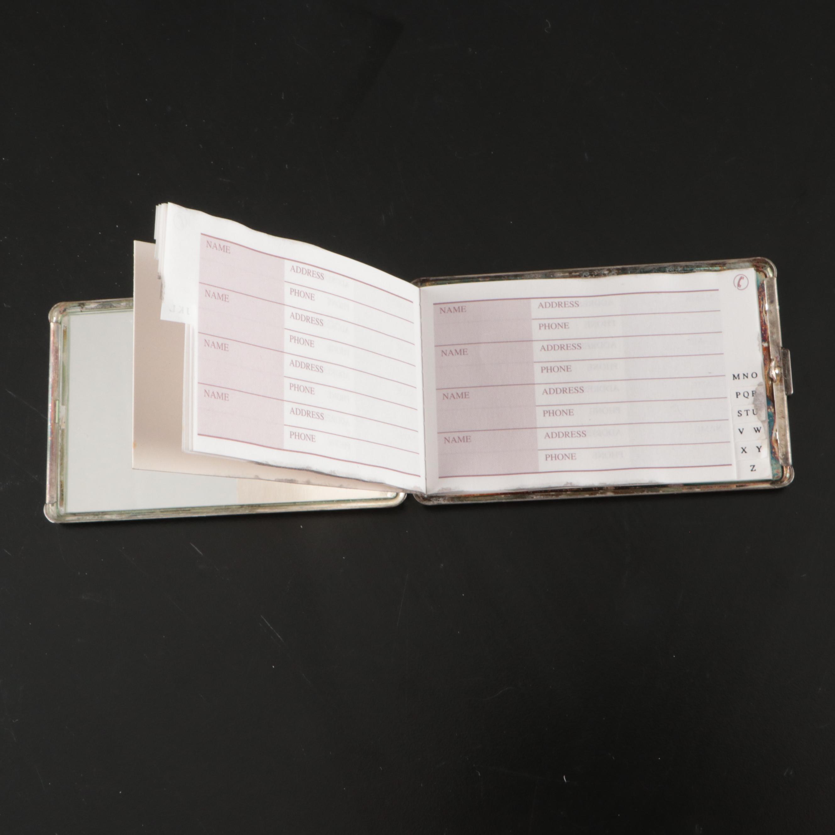 Sterling Perfume Flask, Siam Niello Letter Opener, German Silver Purse More