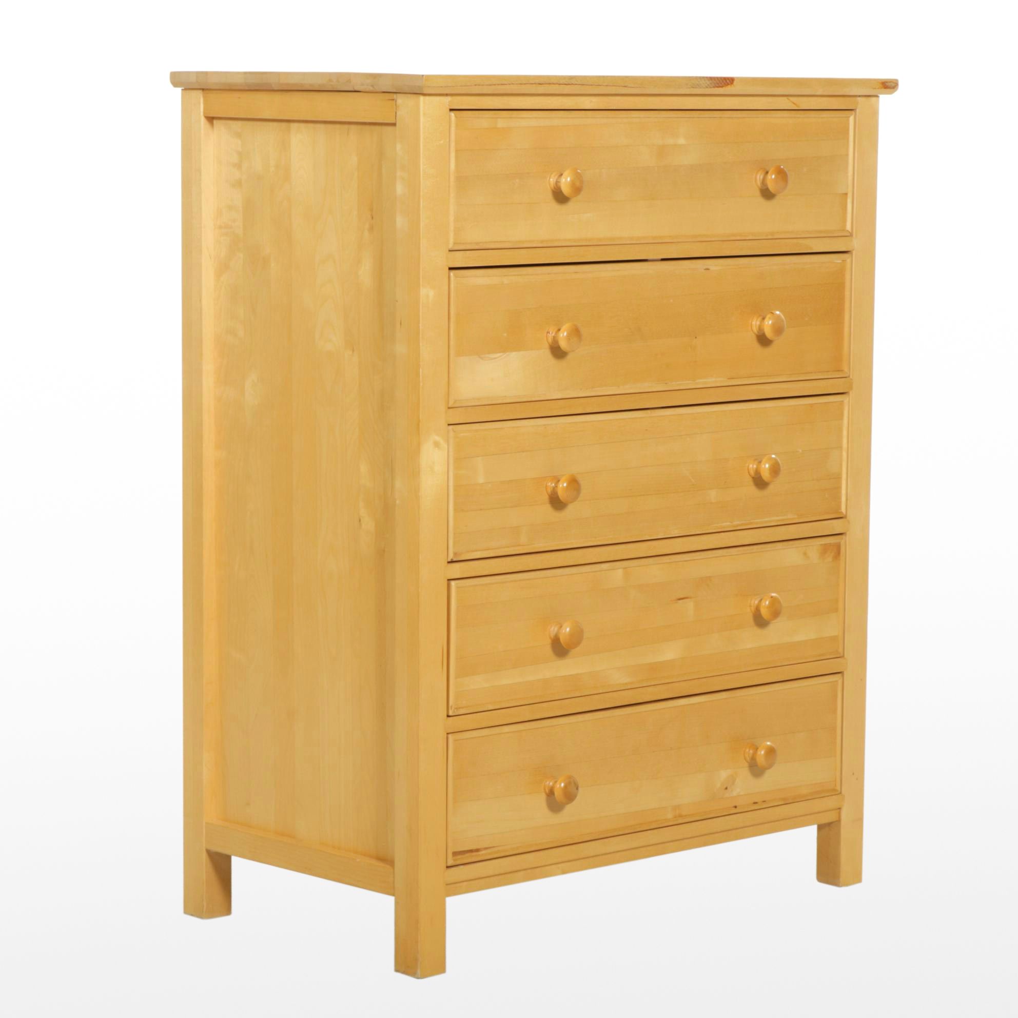 Bedtime Maple Chest of Drawers,  21st Century