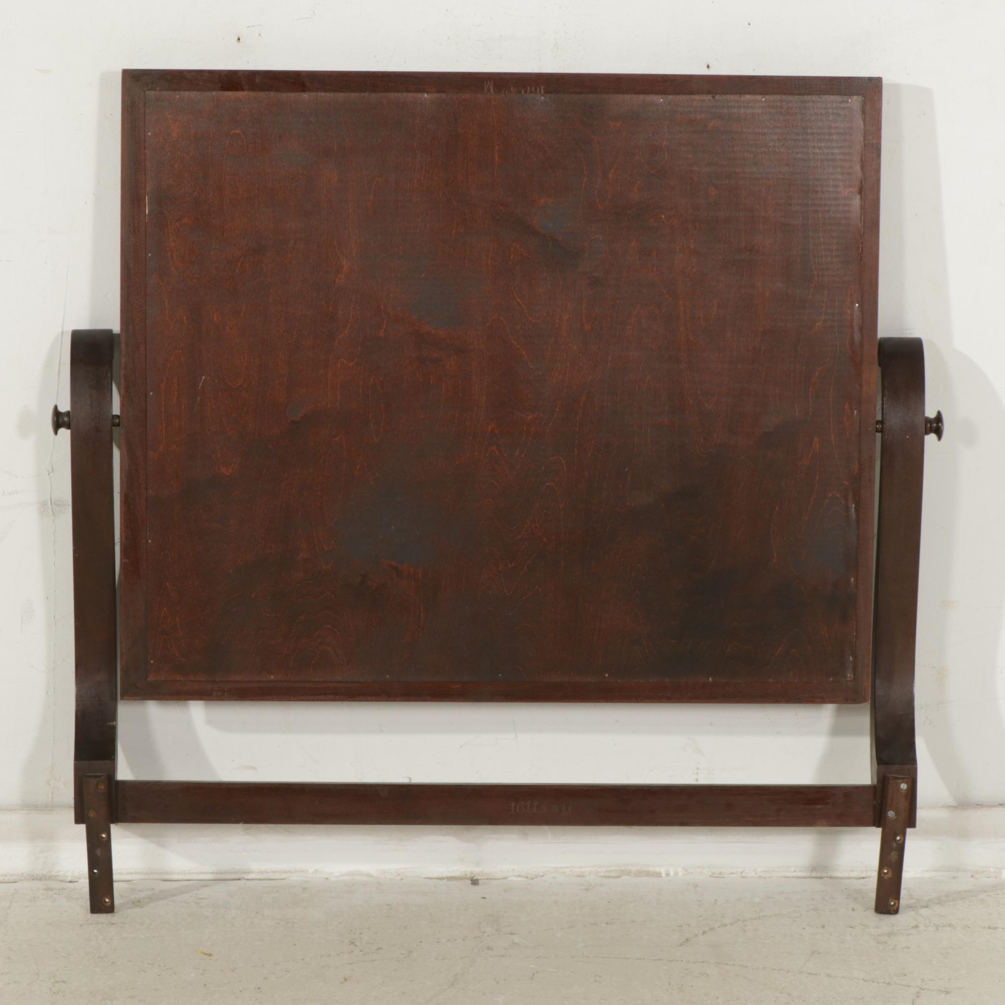 Empire Revival Mahogany Dresser and Mirror, Late 19th Century