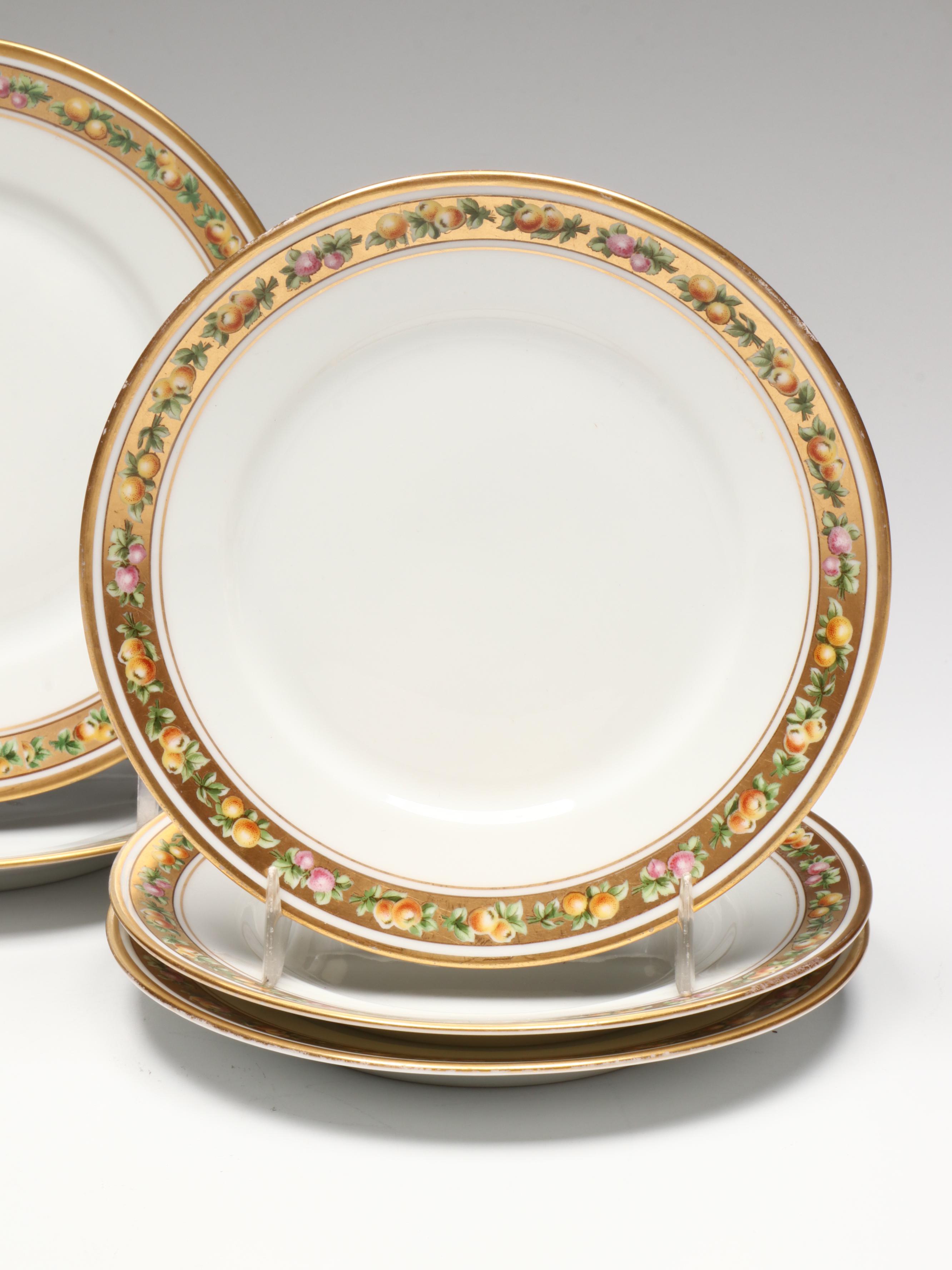 Richard Ginori Porcelain Plates with Homer Laughlin Vanity Accessories