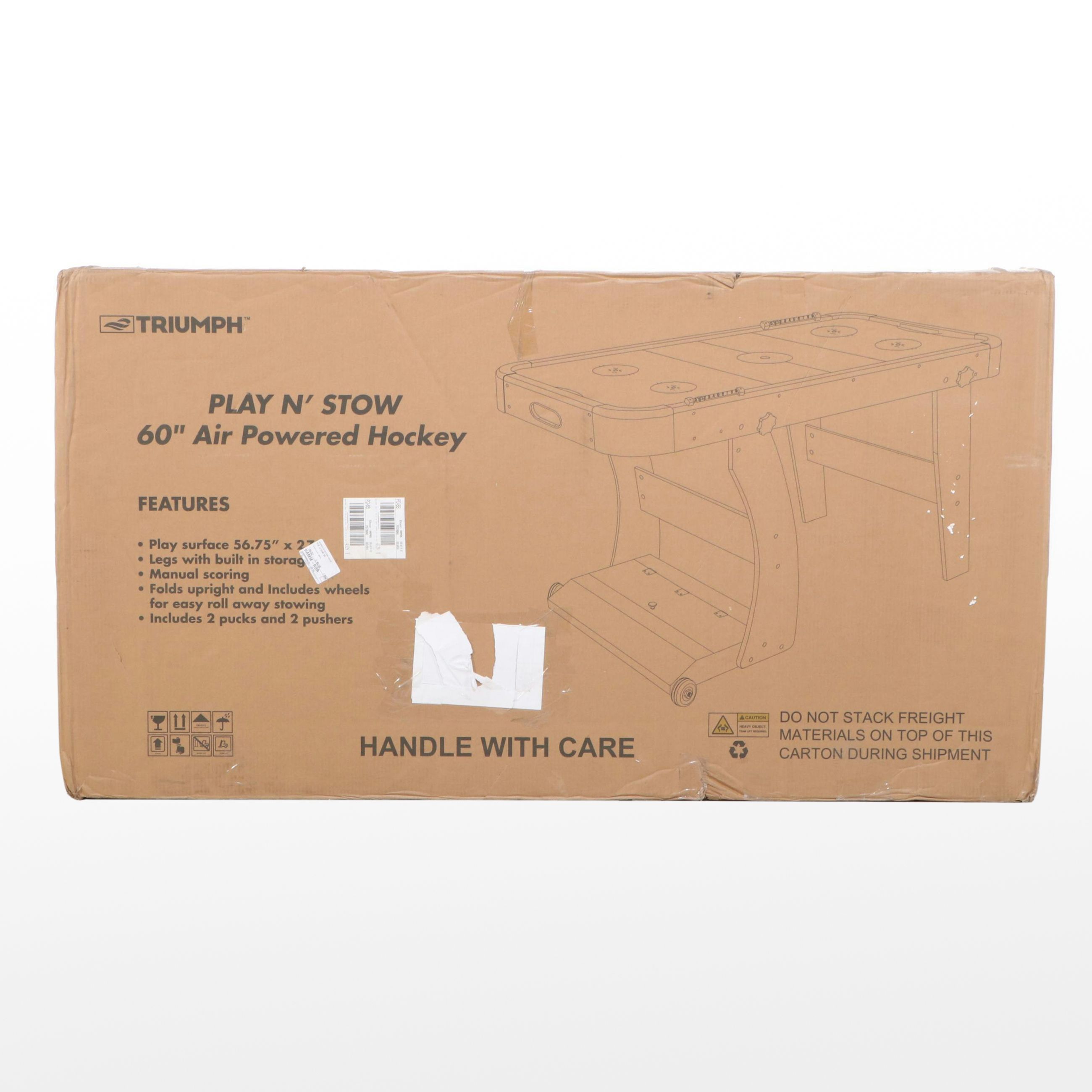 Triumph "Play N' Stow" 60" Air Hockey Table