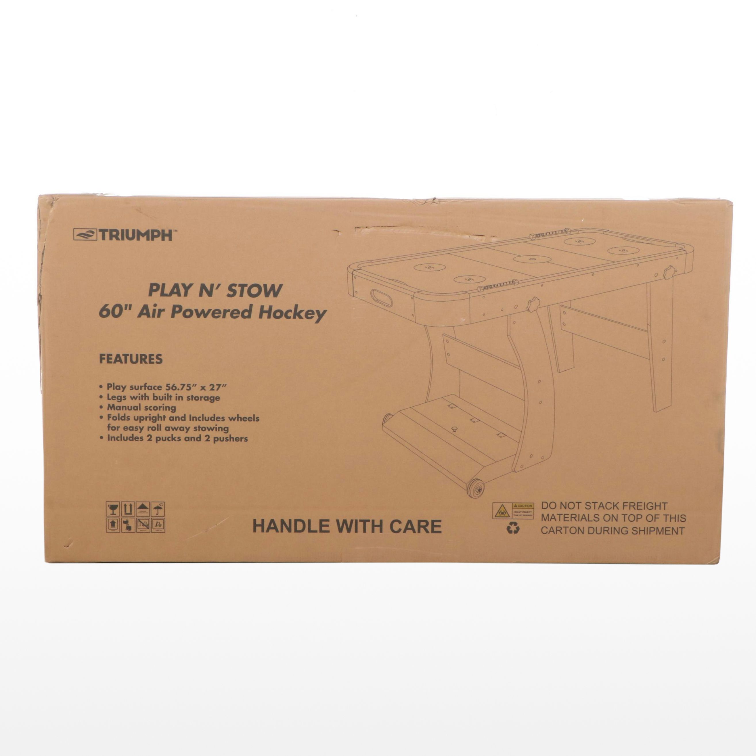 Triumph "Play N' Stow" 60" Air Hockey Table