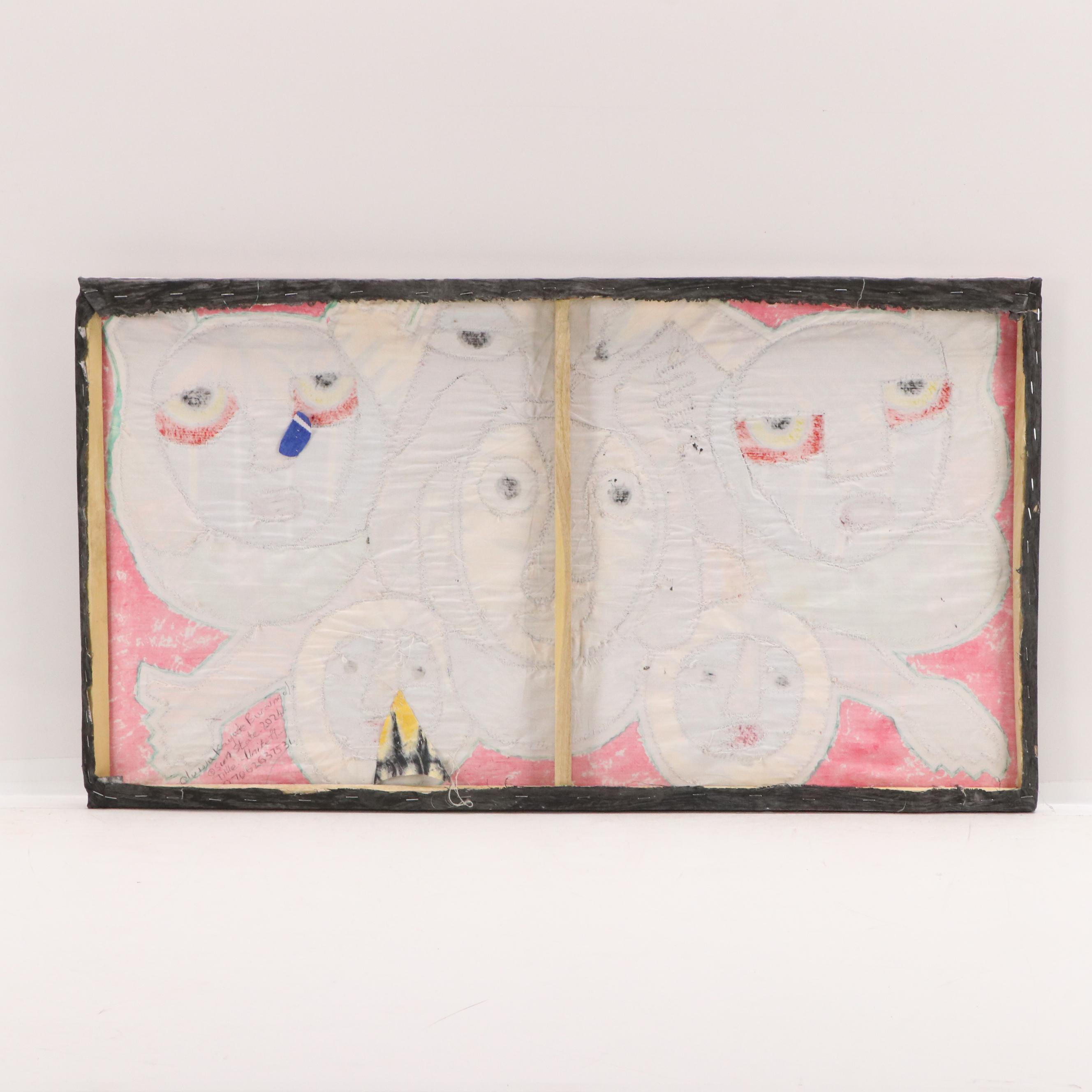 Kayode Buraimoh Stylized Mixed Media Collage Portrait, 2024