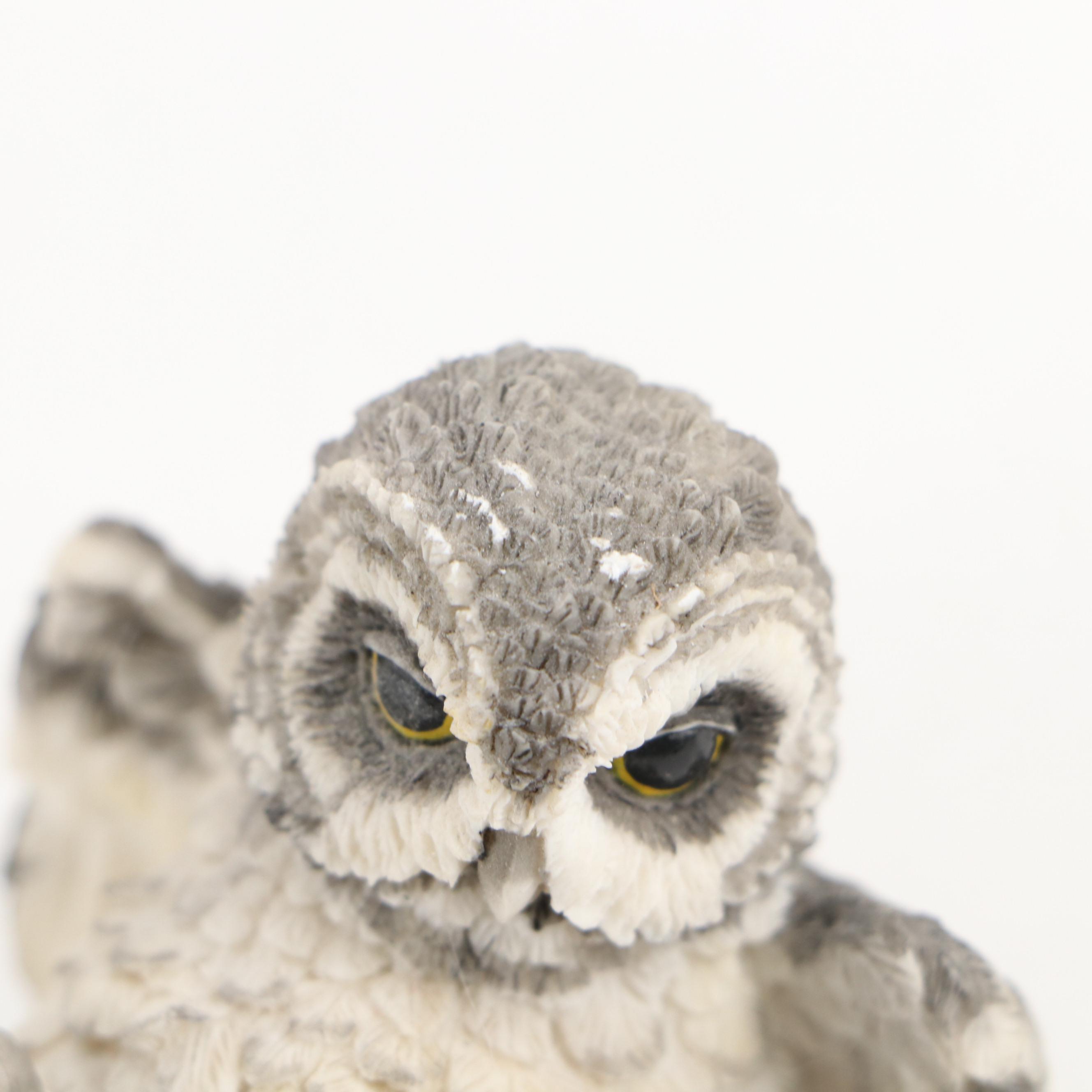 Towle Porcelain Music Box with Homco, Price and Other Owls