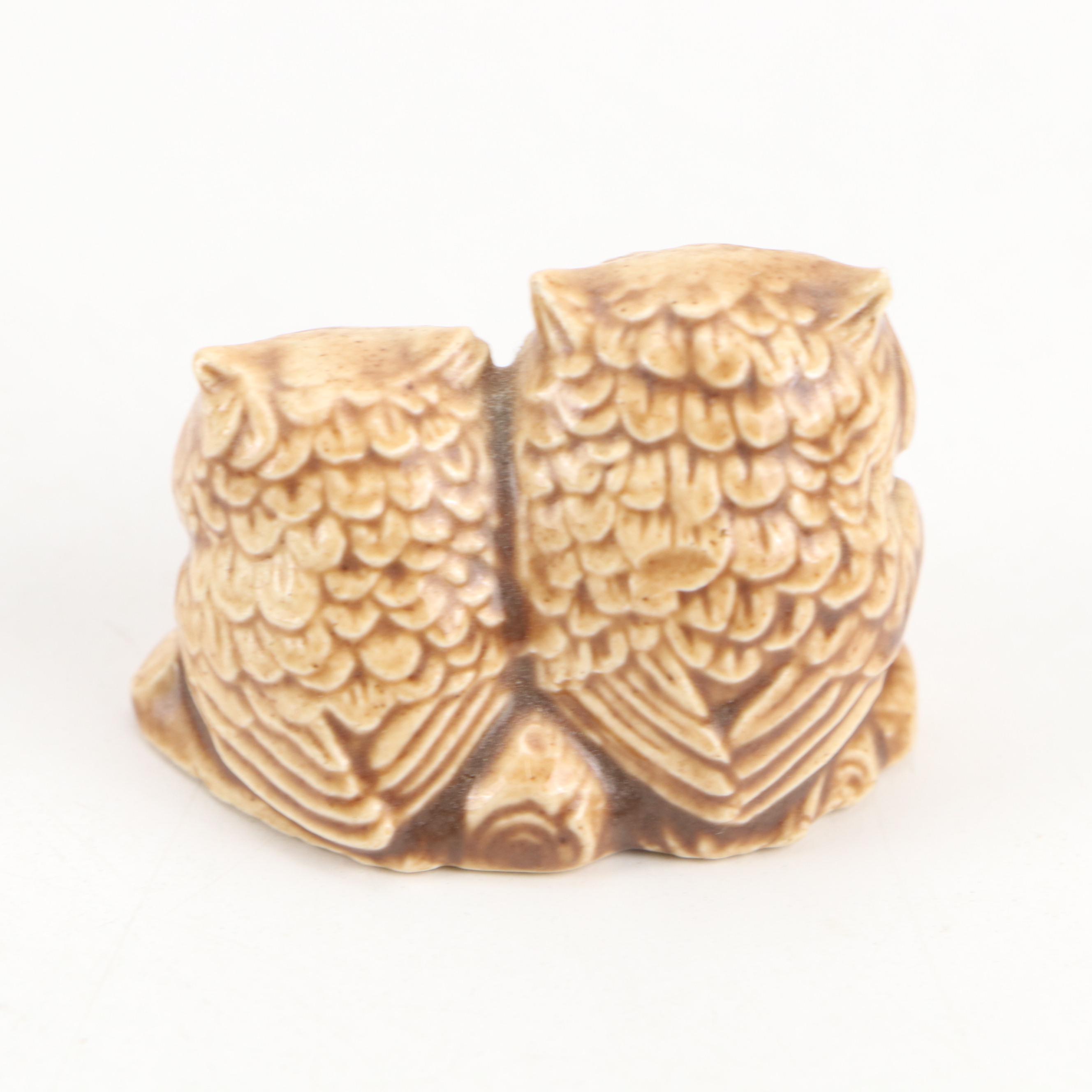 Towle Porcelain Music Box with Homco, Price and Other Owls