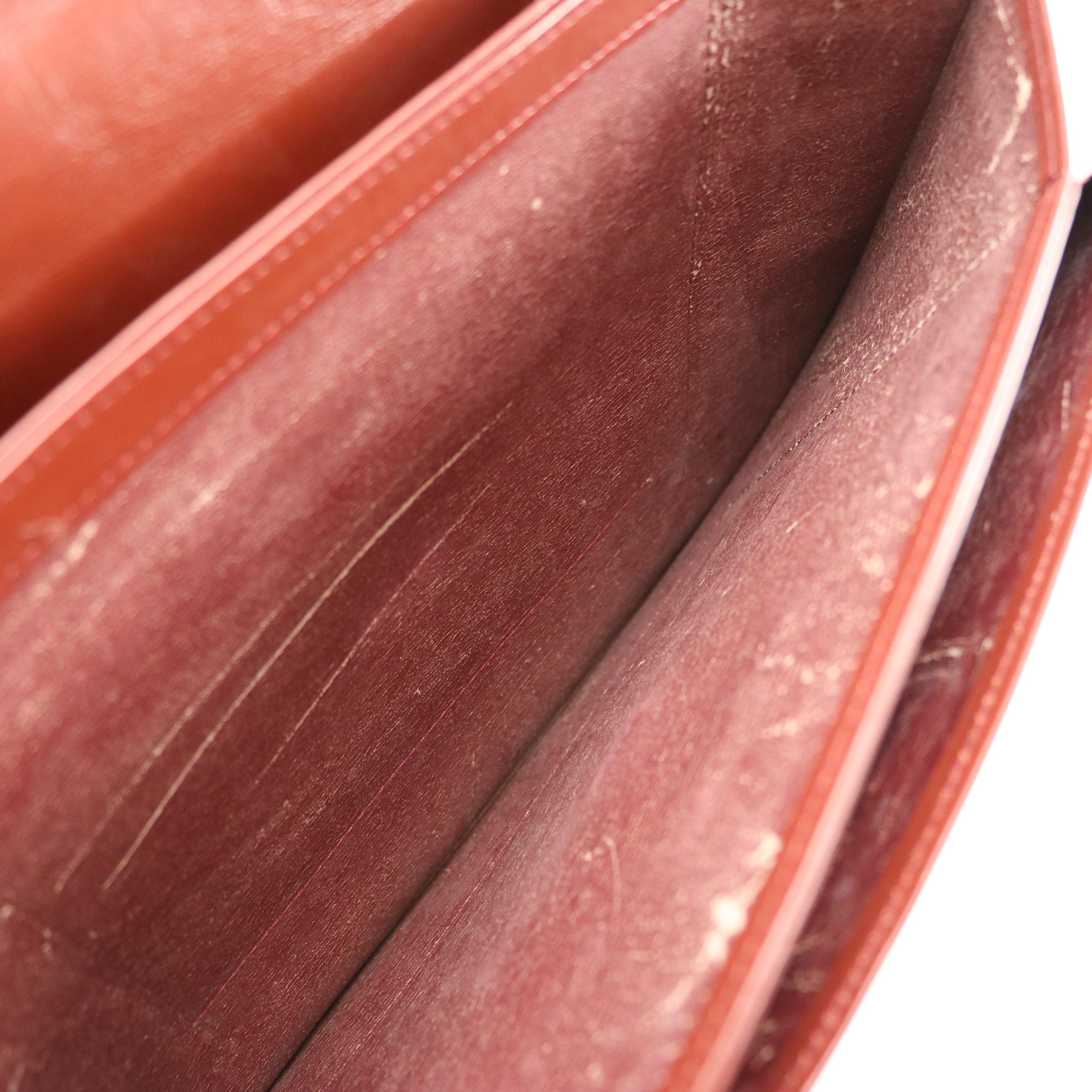 Cartier Les Must de Cartier Burgundy Leather Portfolio Clutch
