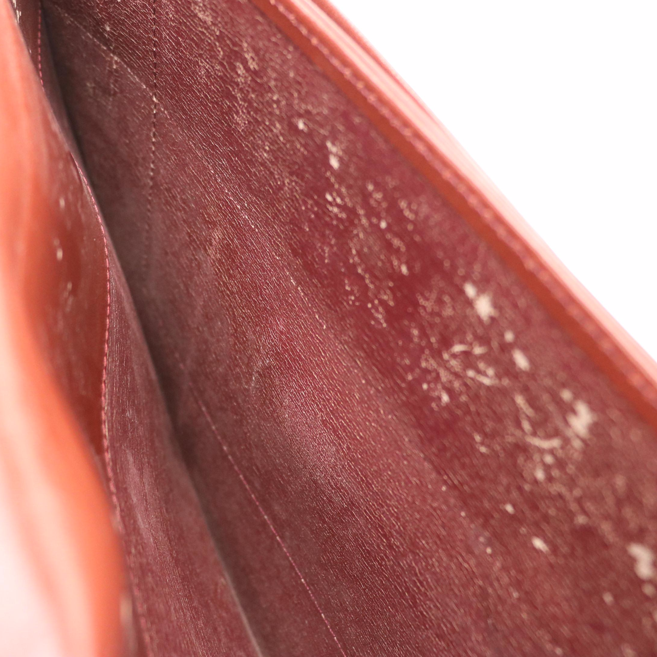 Cartier Les Must de Cartier Burgundy Leather Portfolio Clutch