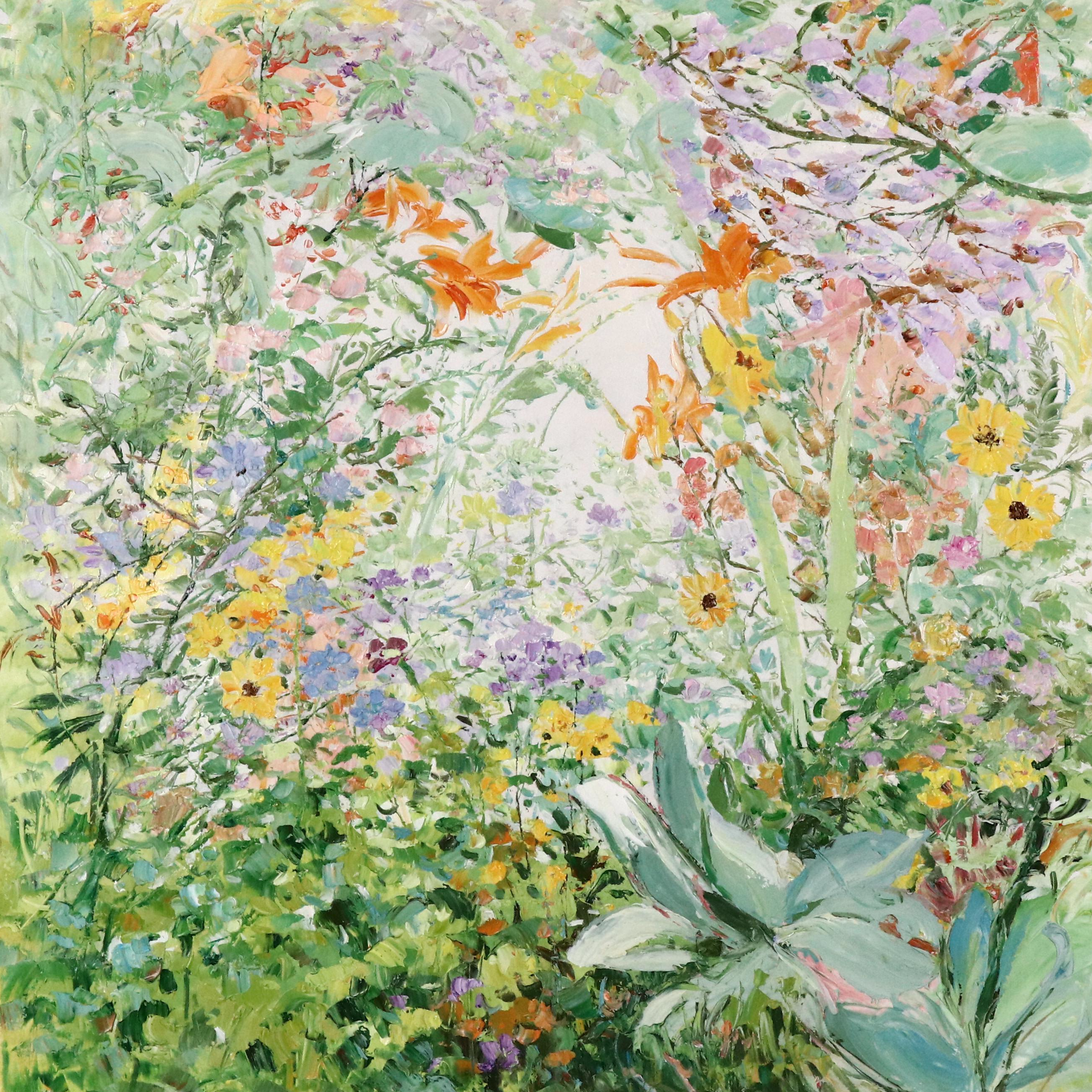 Ping Floral Oil Painting, 21st Century