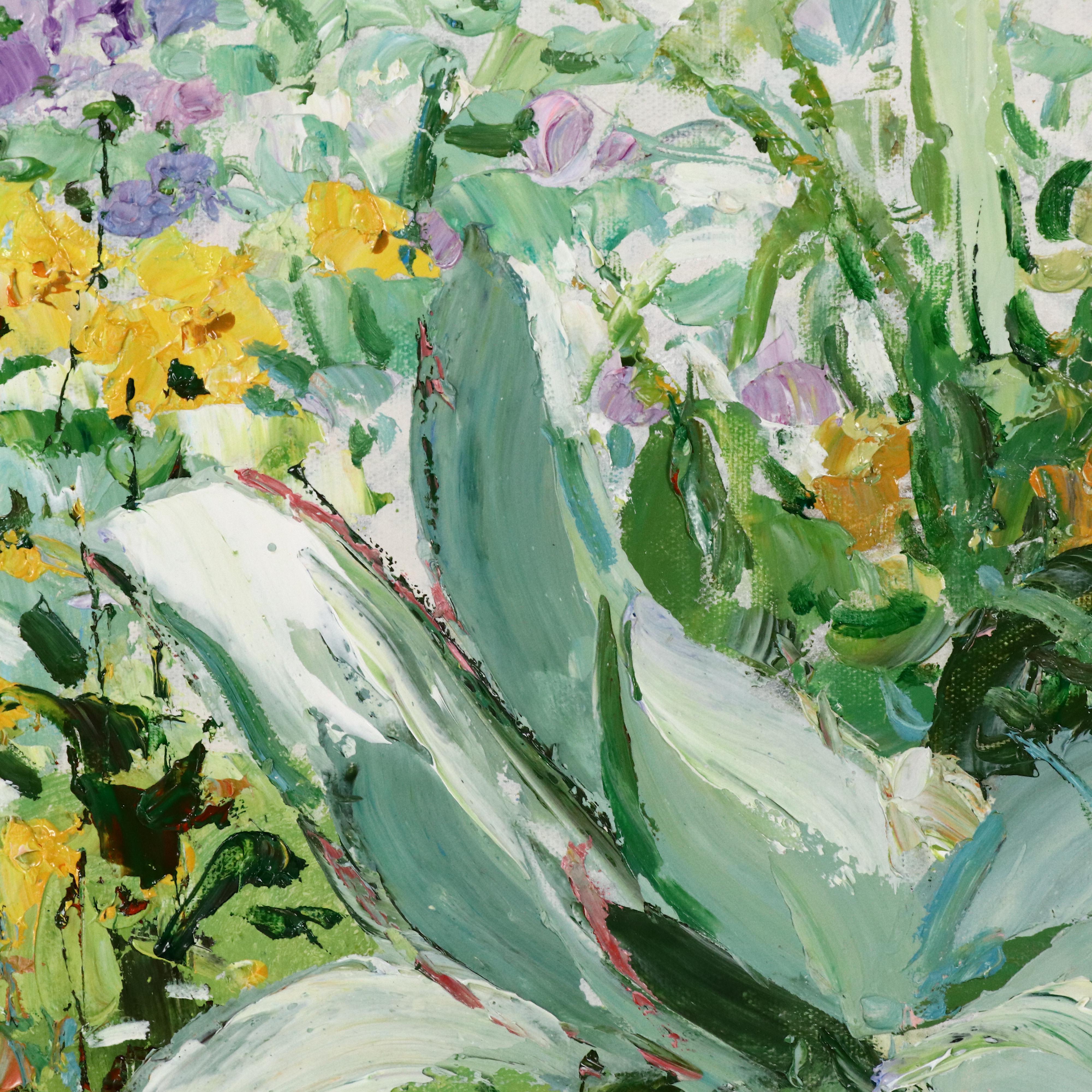 Ping Floral Oil Painting, 21st Century