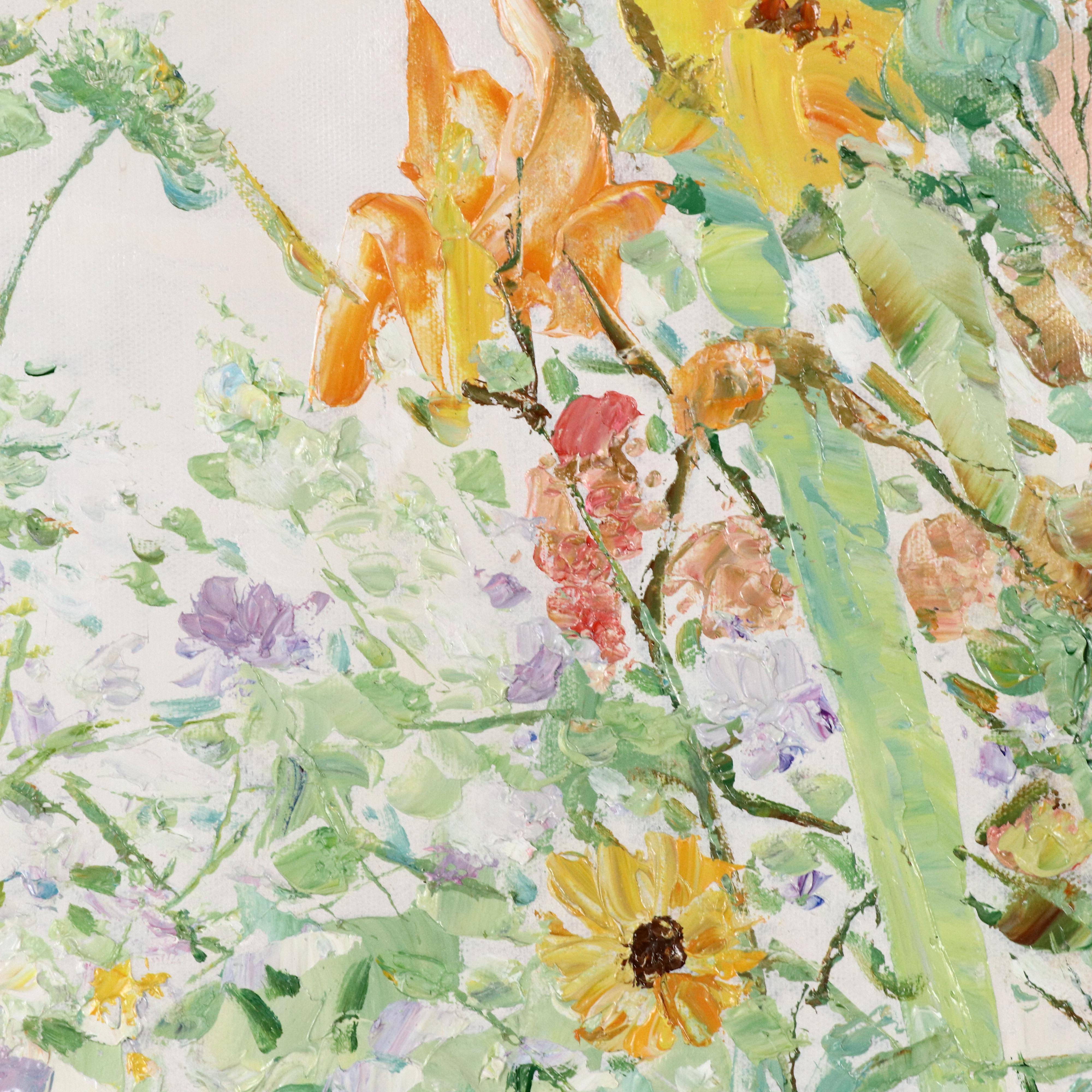 Ping Floral Oil Painting, 21st Century