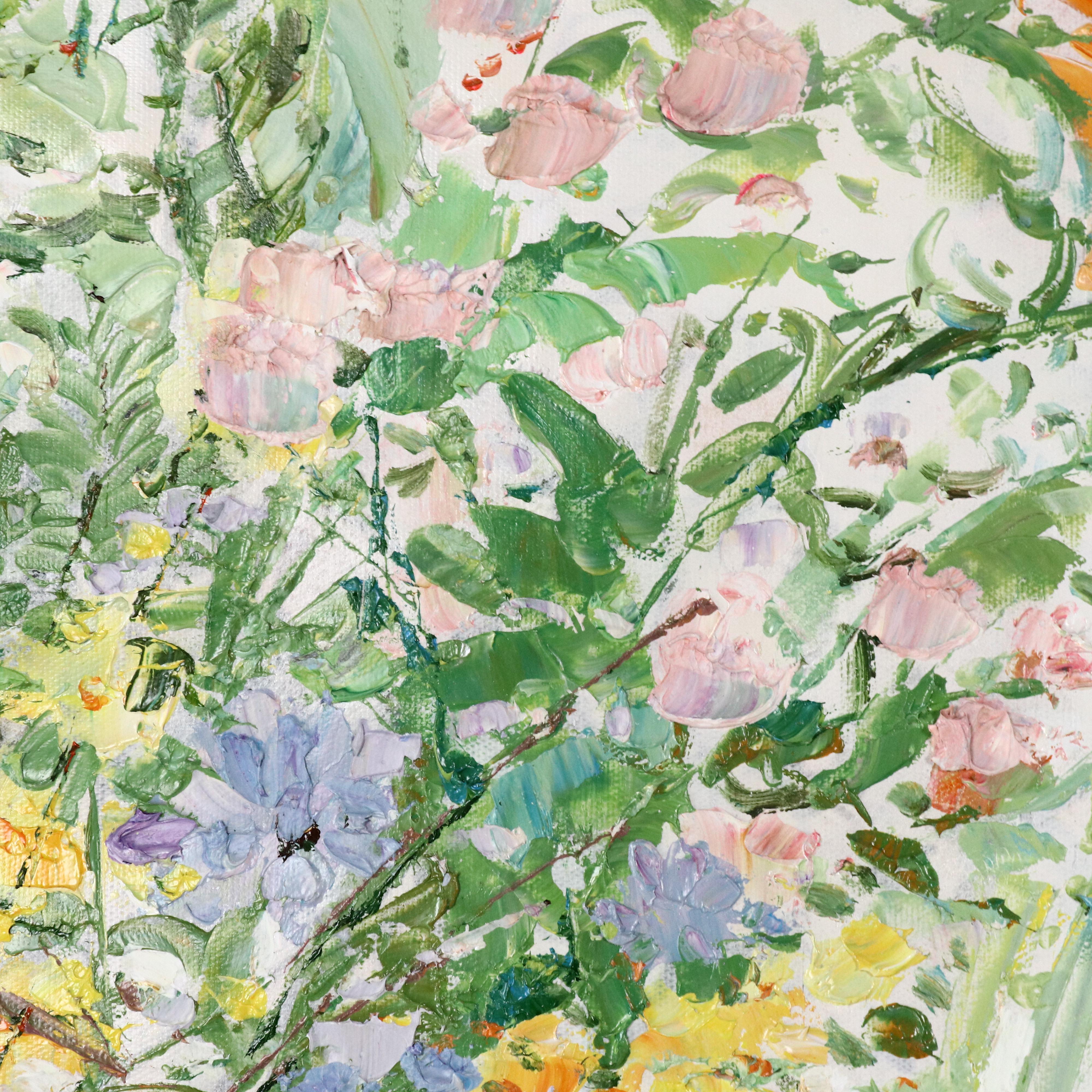 Ping Floral Oil Painting, 21st Century