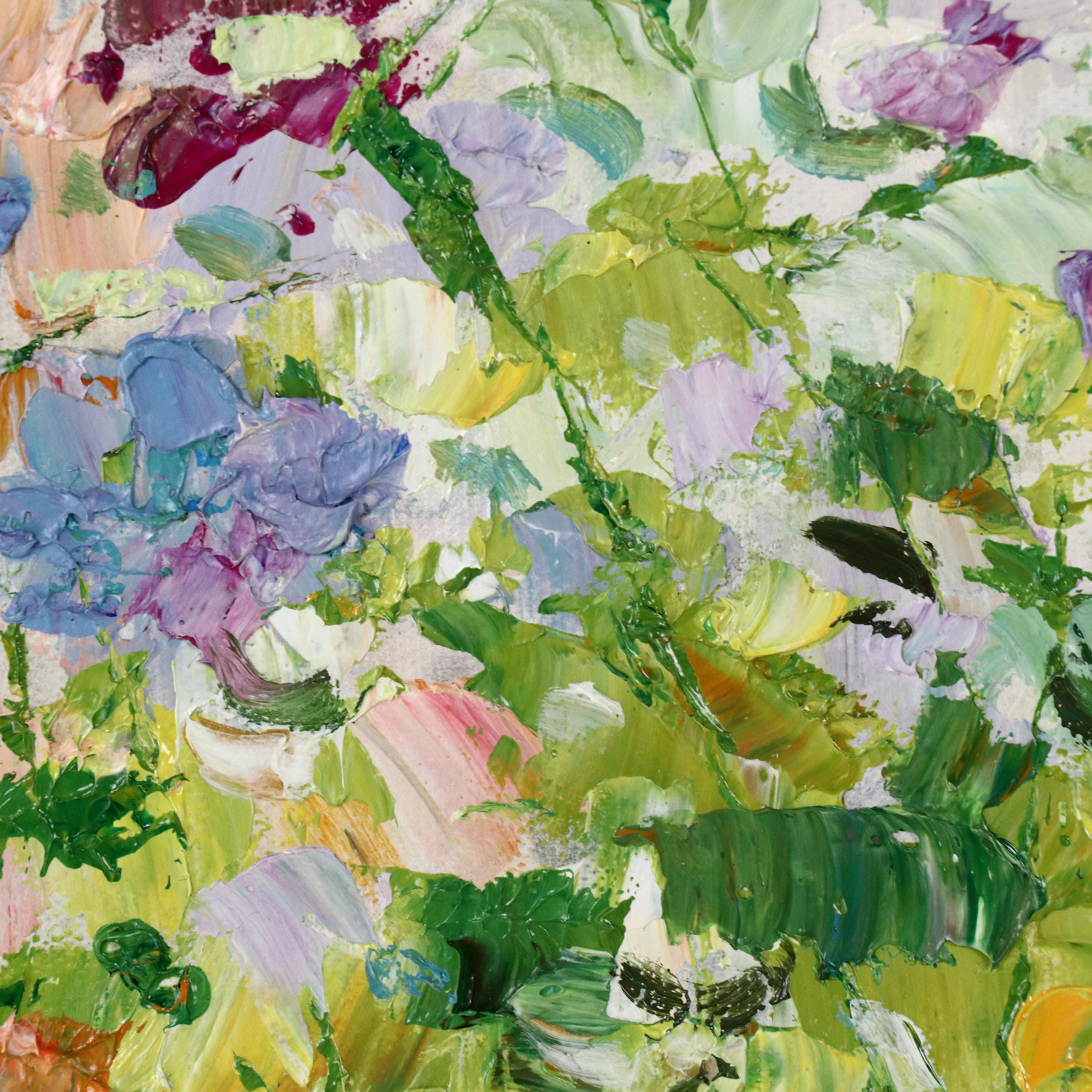 Ping Floral Oil Painting, 21st Century