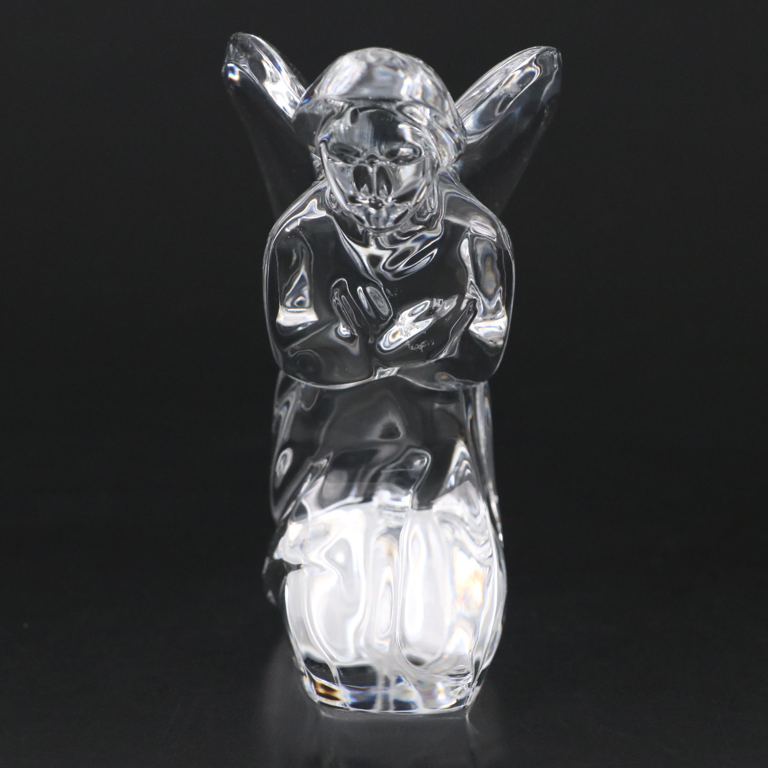 Baccarat Nativity "Kneeling Angel" Crystal Figurine