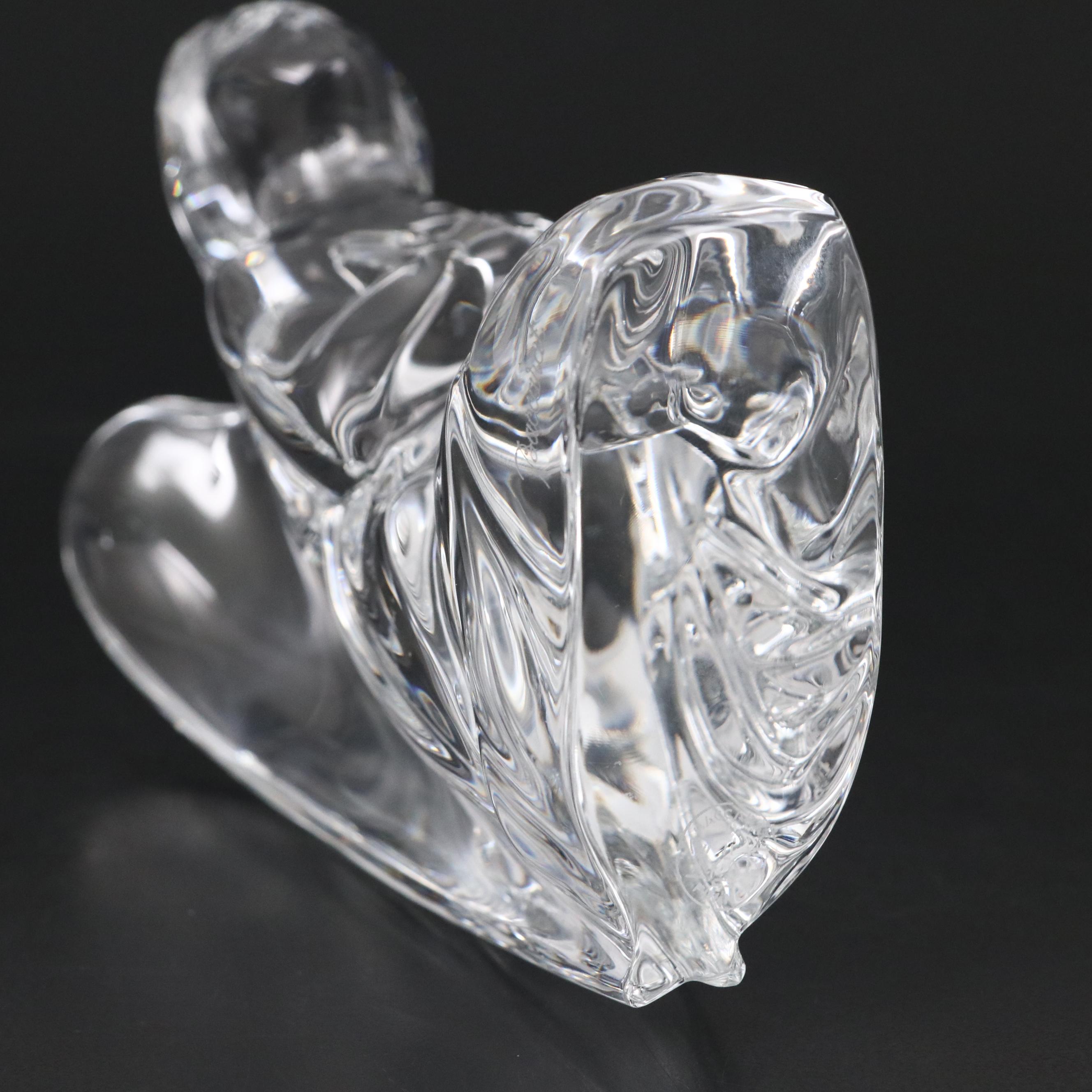 Baccarat Nativity "Kneeling Angel" Crystal Figurine