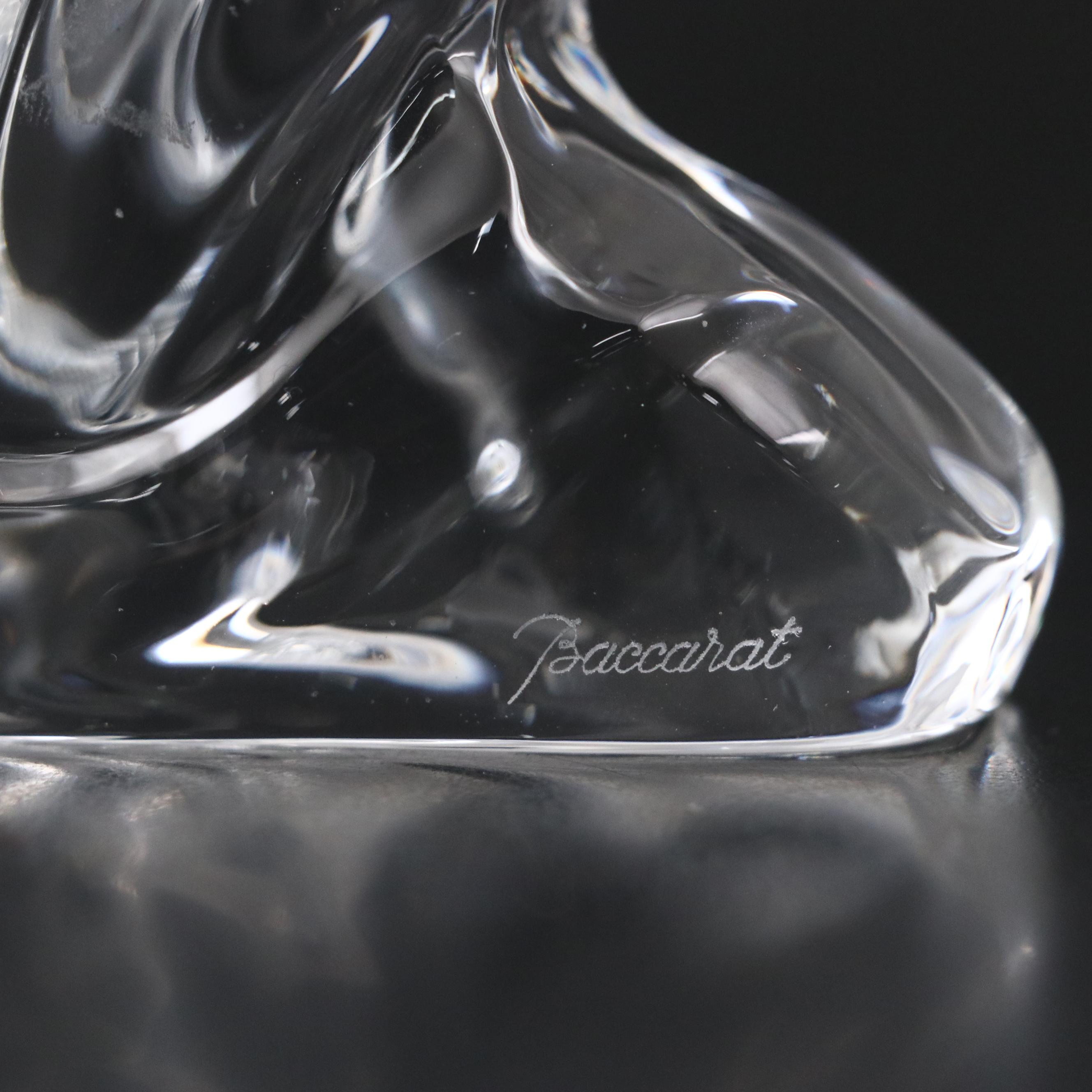 Baccarat Nativity "Kneeling Angel" Crystal Figurine