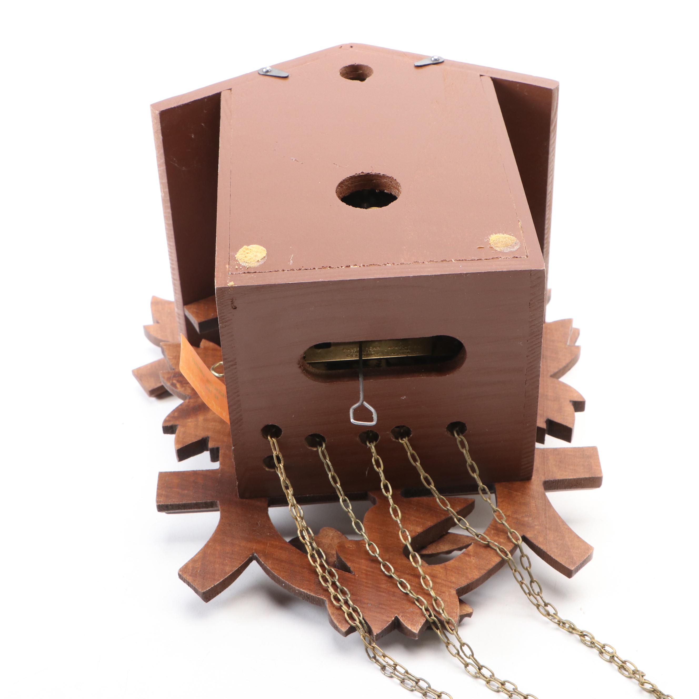 German Hubert Herr Black Forest Cuckoo Clock, Late 20th Century