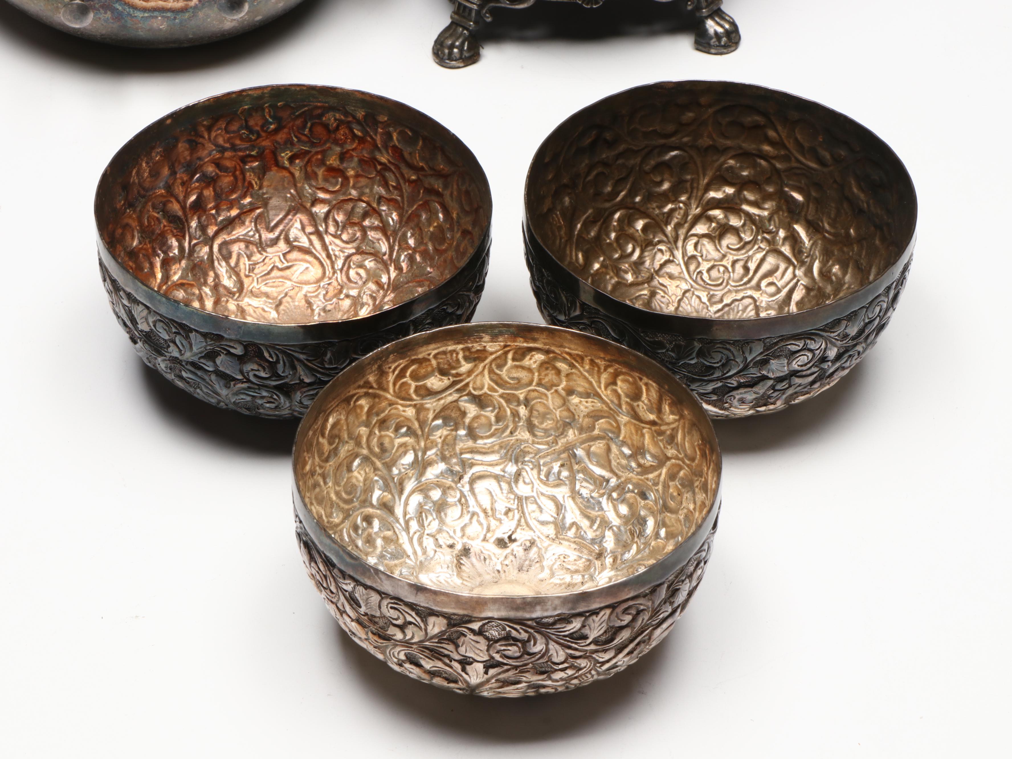 Towle Silver Plate Tilting Teapot with Other Tableware and Accessories