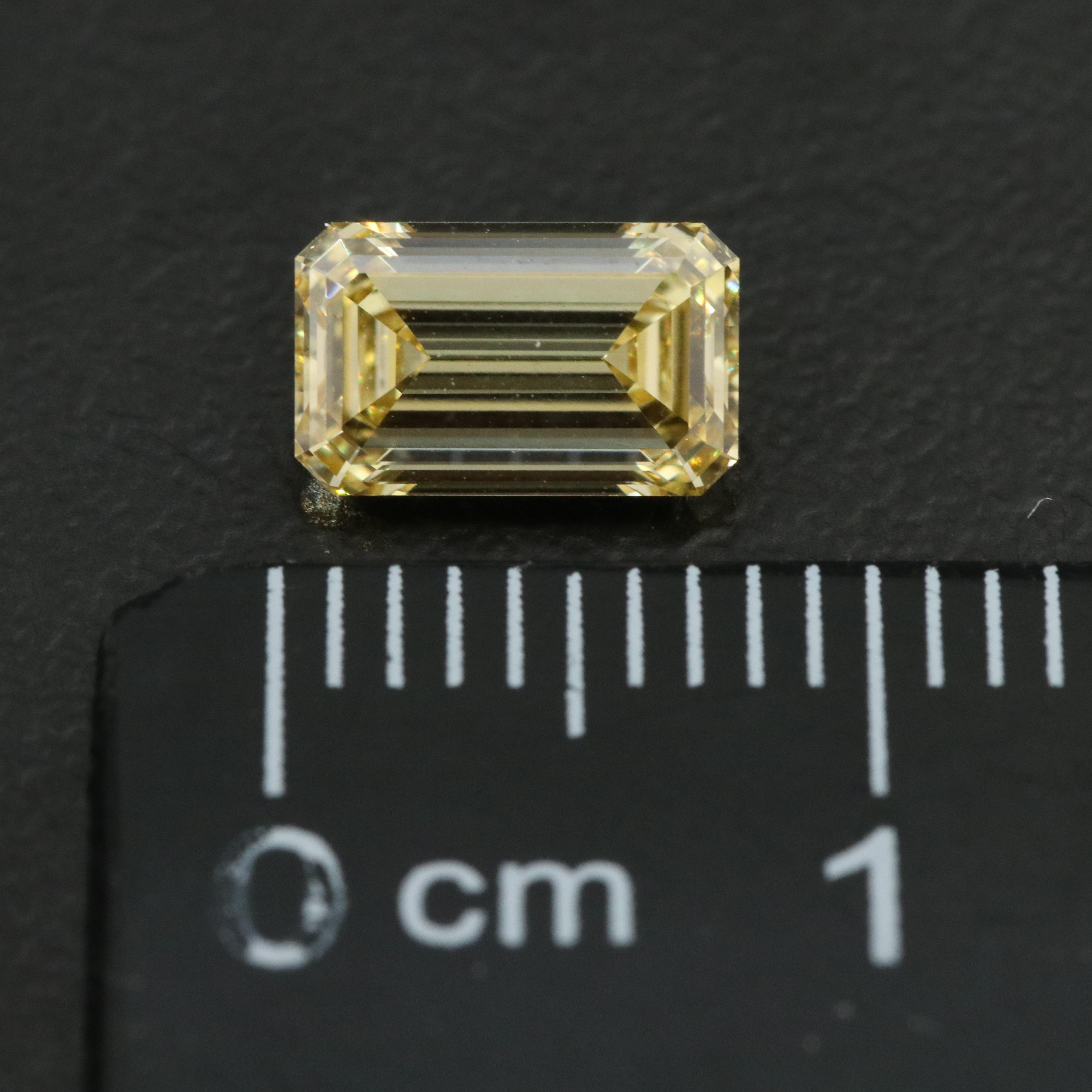 Loose 1.02 CT Lab Grown Fancy Yellow Diamond with IGI Report