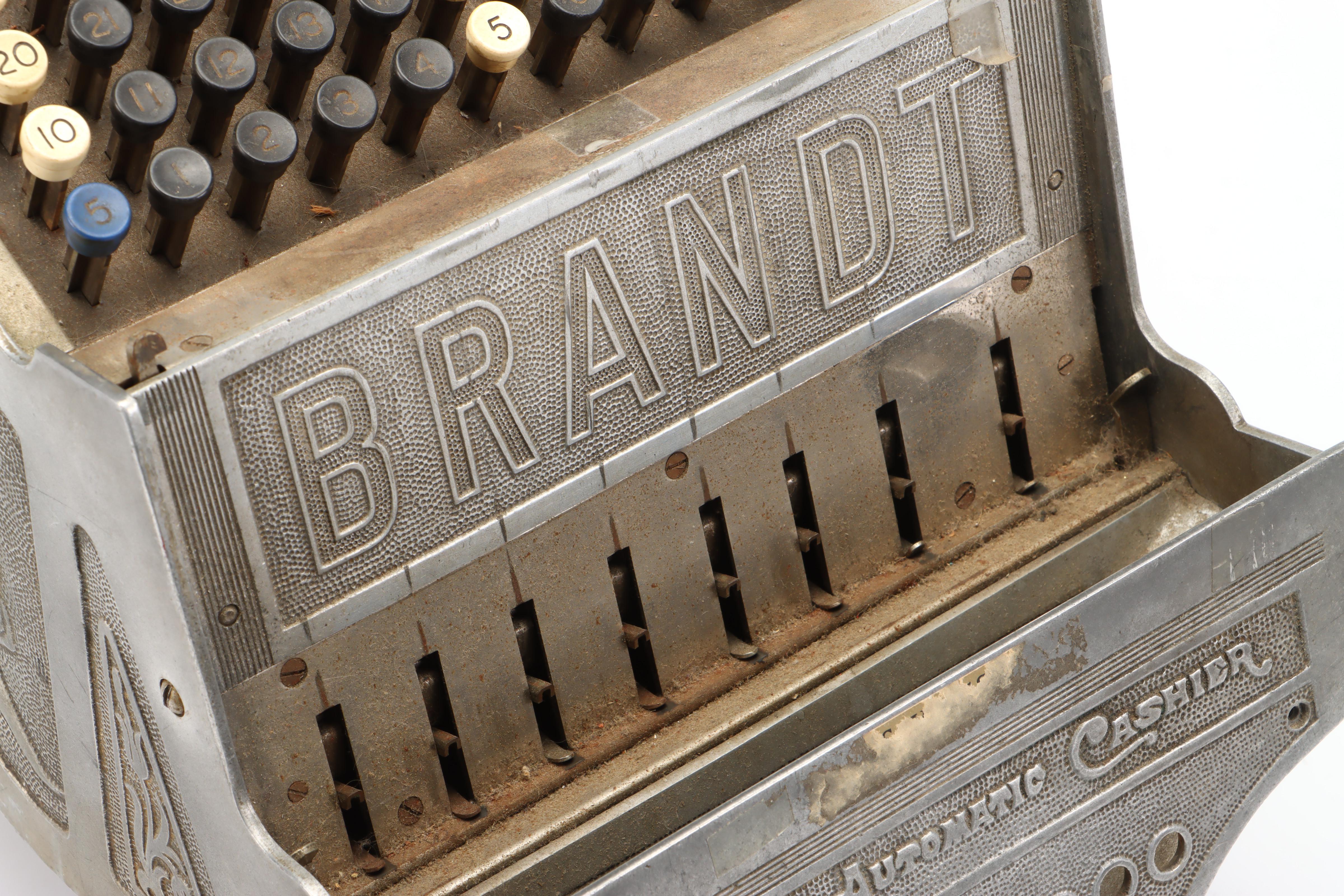 Brandt Automatic Cashier Cash Register, Early 20th Century