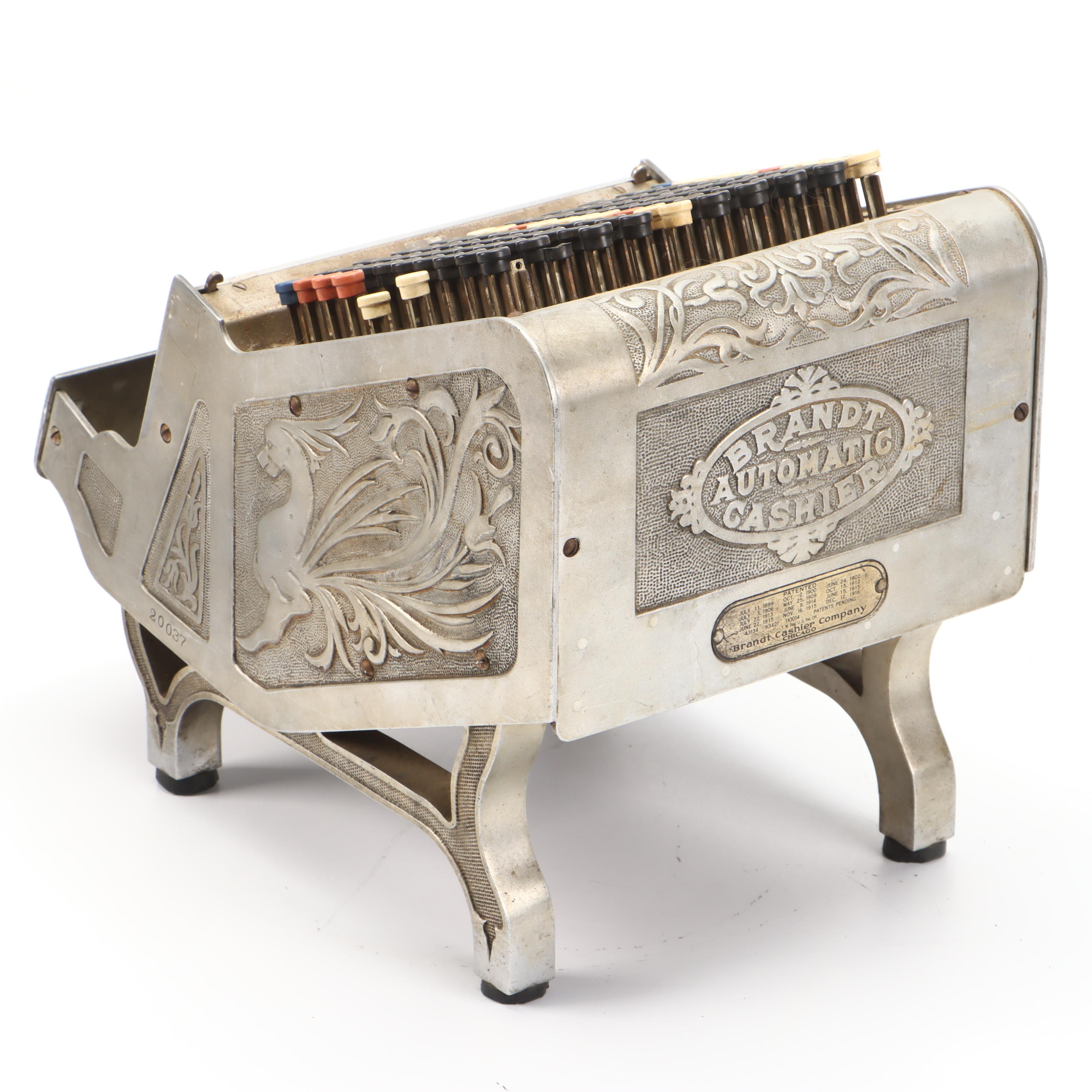 Brandt Automatic Cashier Cash Register, Early 20th Century