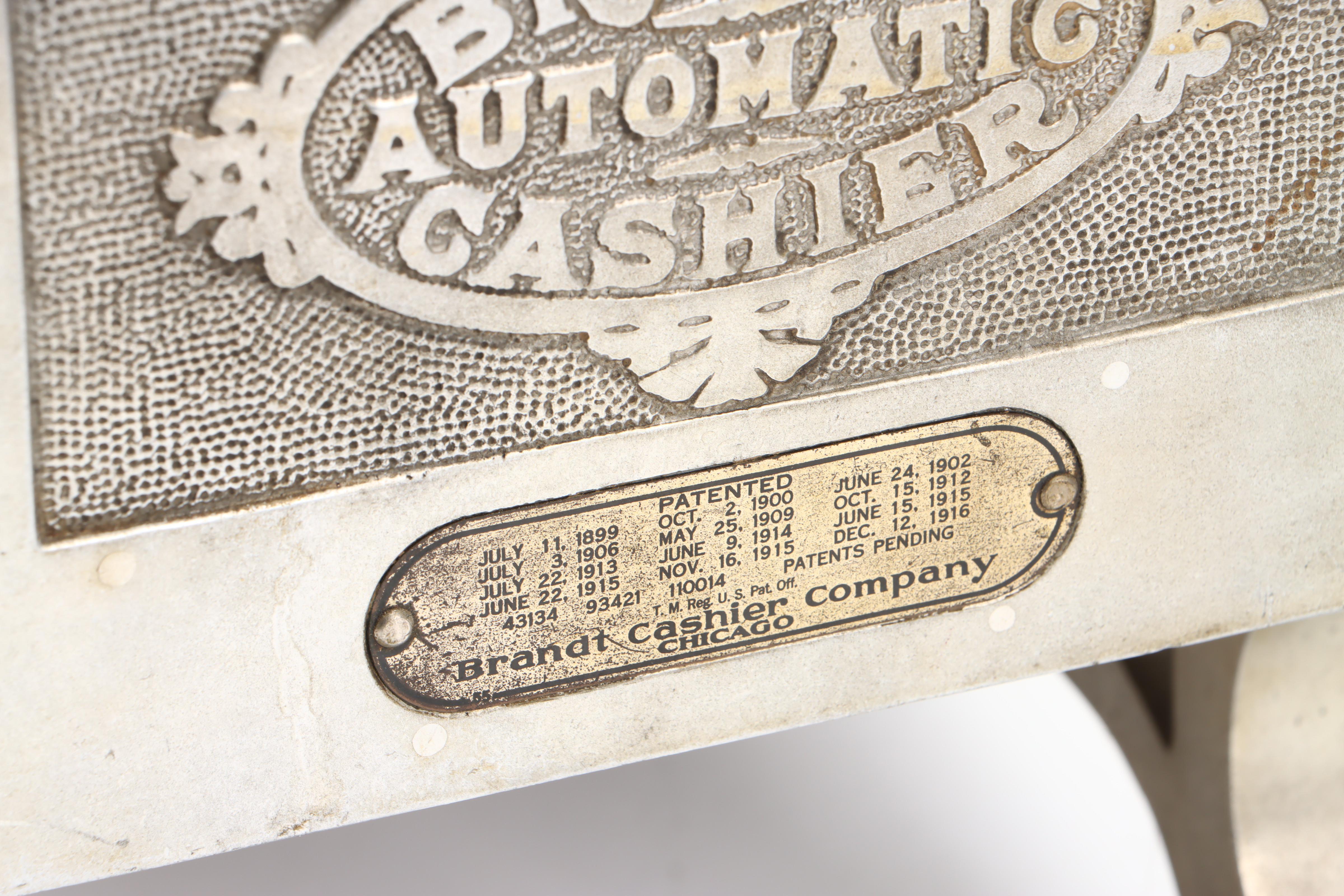 Brandt Automatic Cashier Cash Register, Early 20th Century