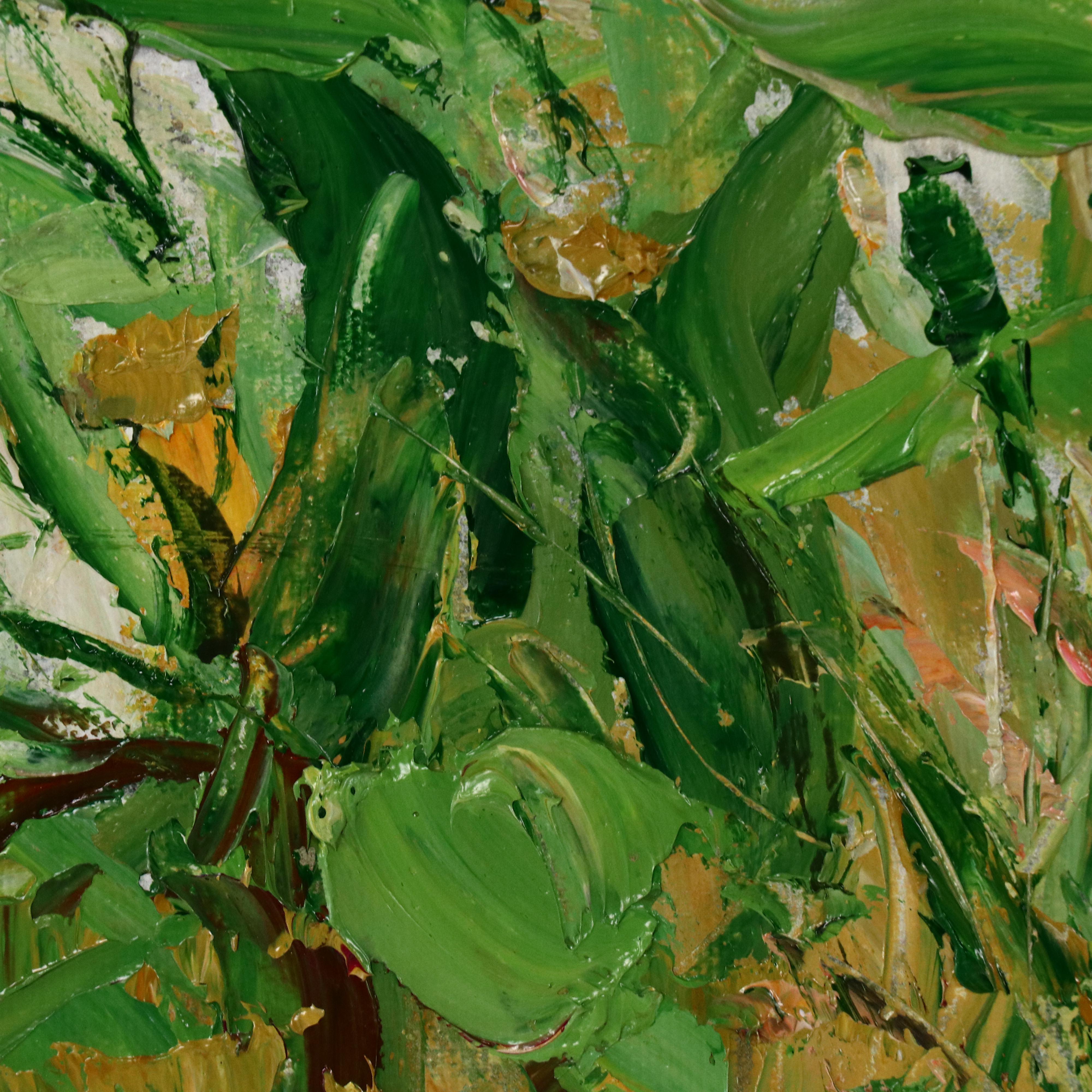 Ping Floral Oil Painting, 21st Century