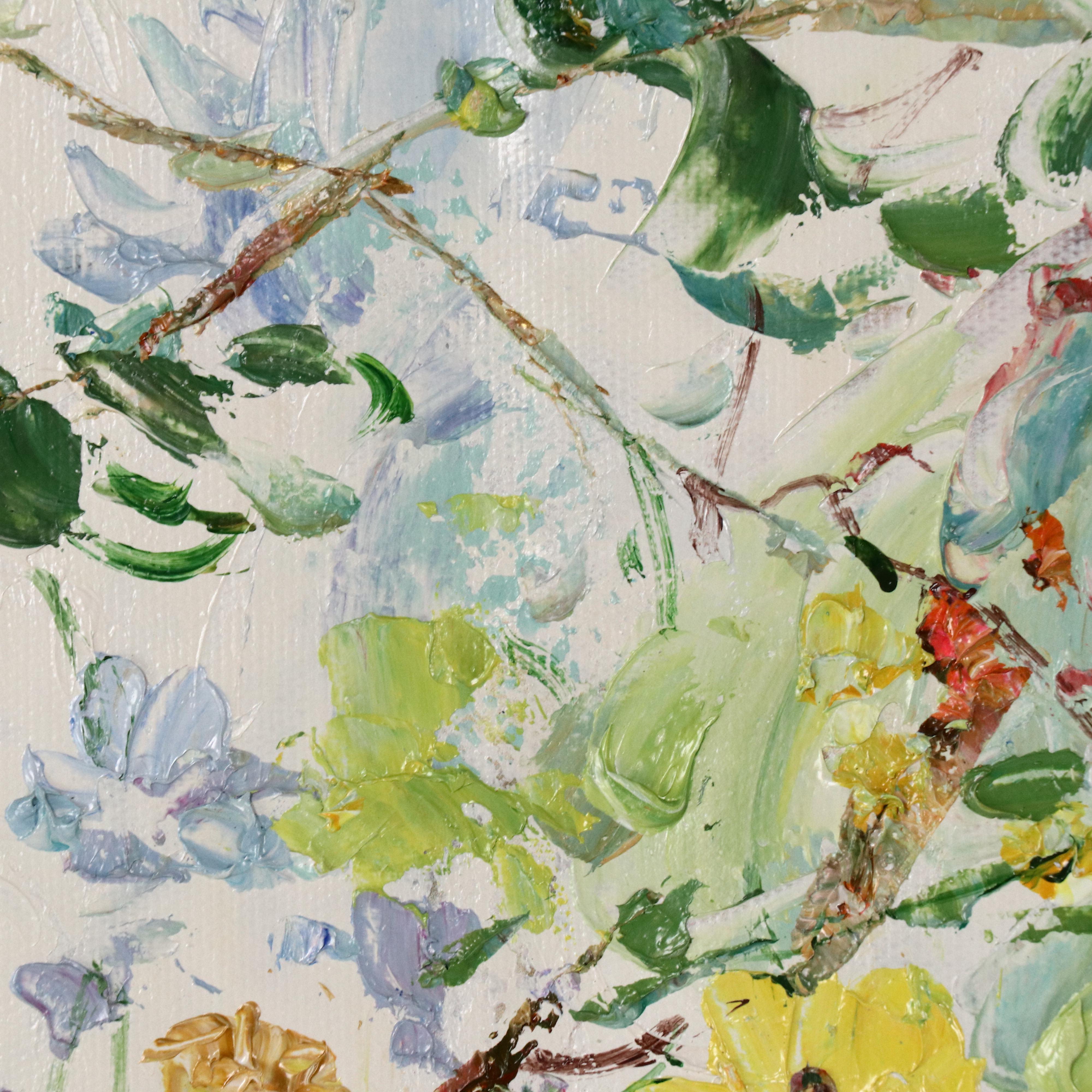 Ping Floral Oil Painting, 21st Century
