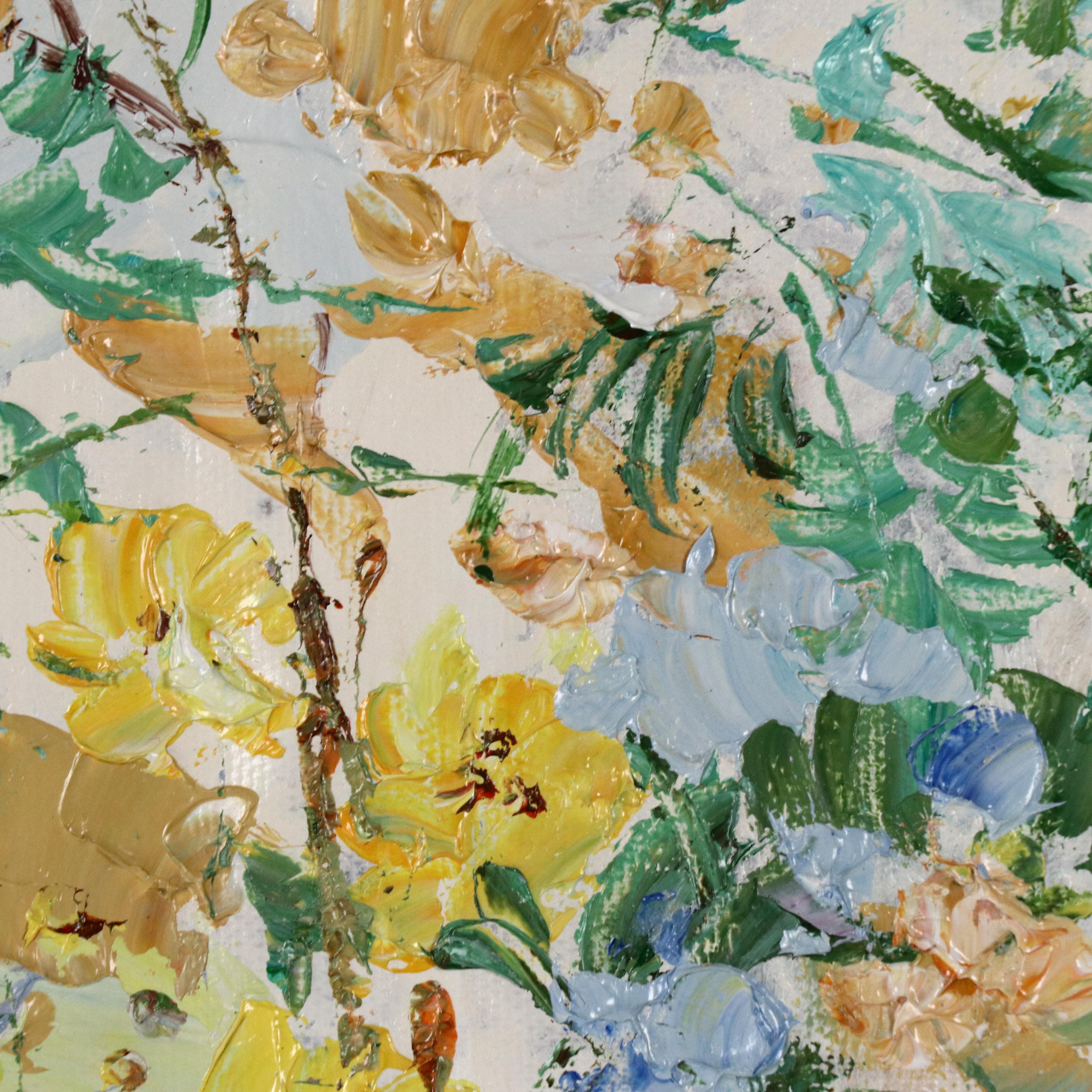 Ping Floral Oil Painting, 21st Century
