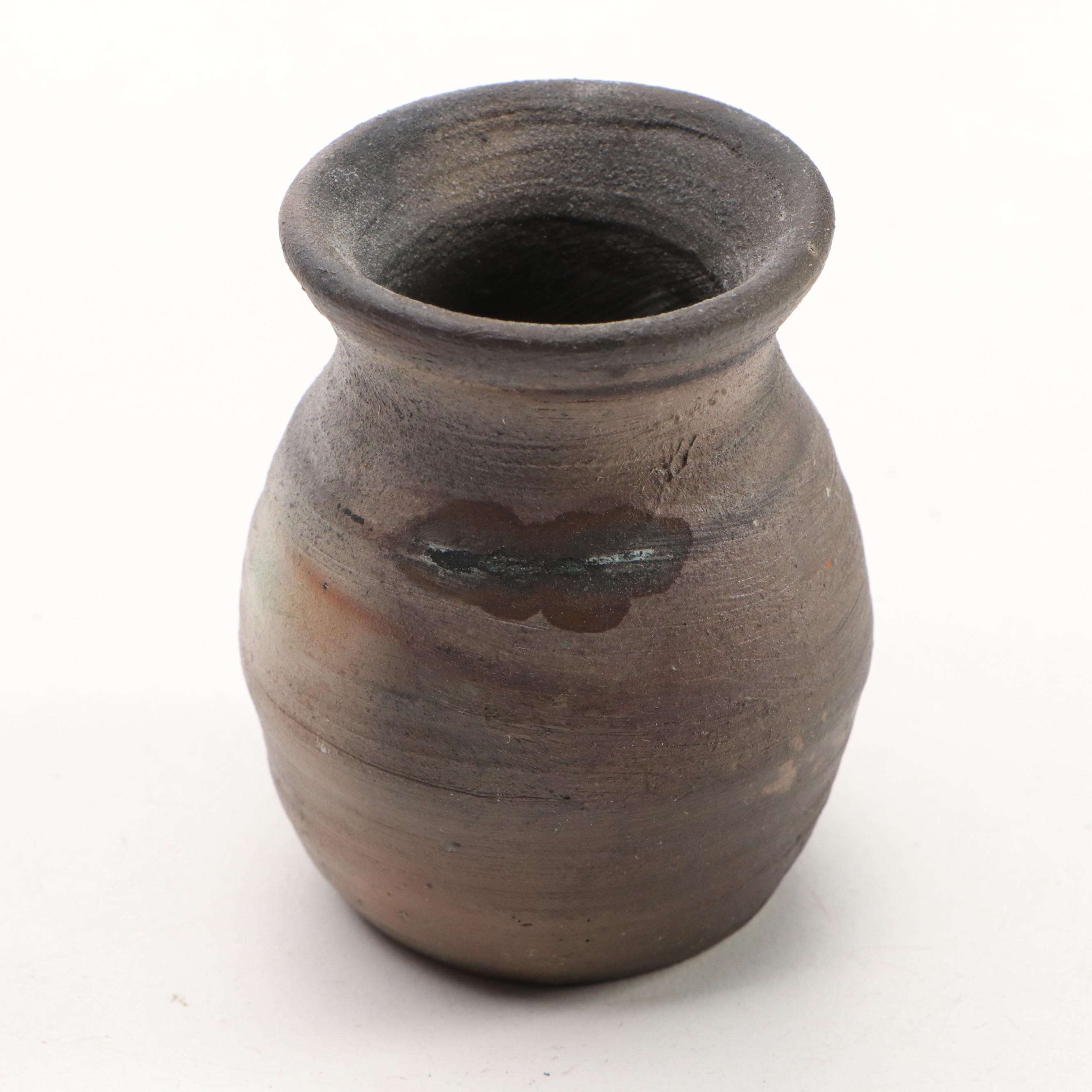 Carved Shorebirds, Seashell Collection with Earthenware Art Pottery Plate, Vase