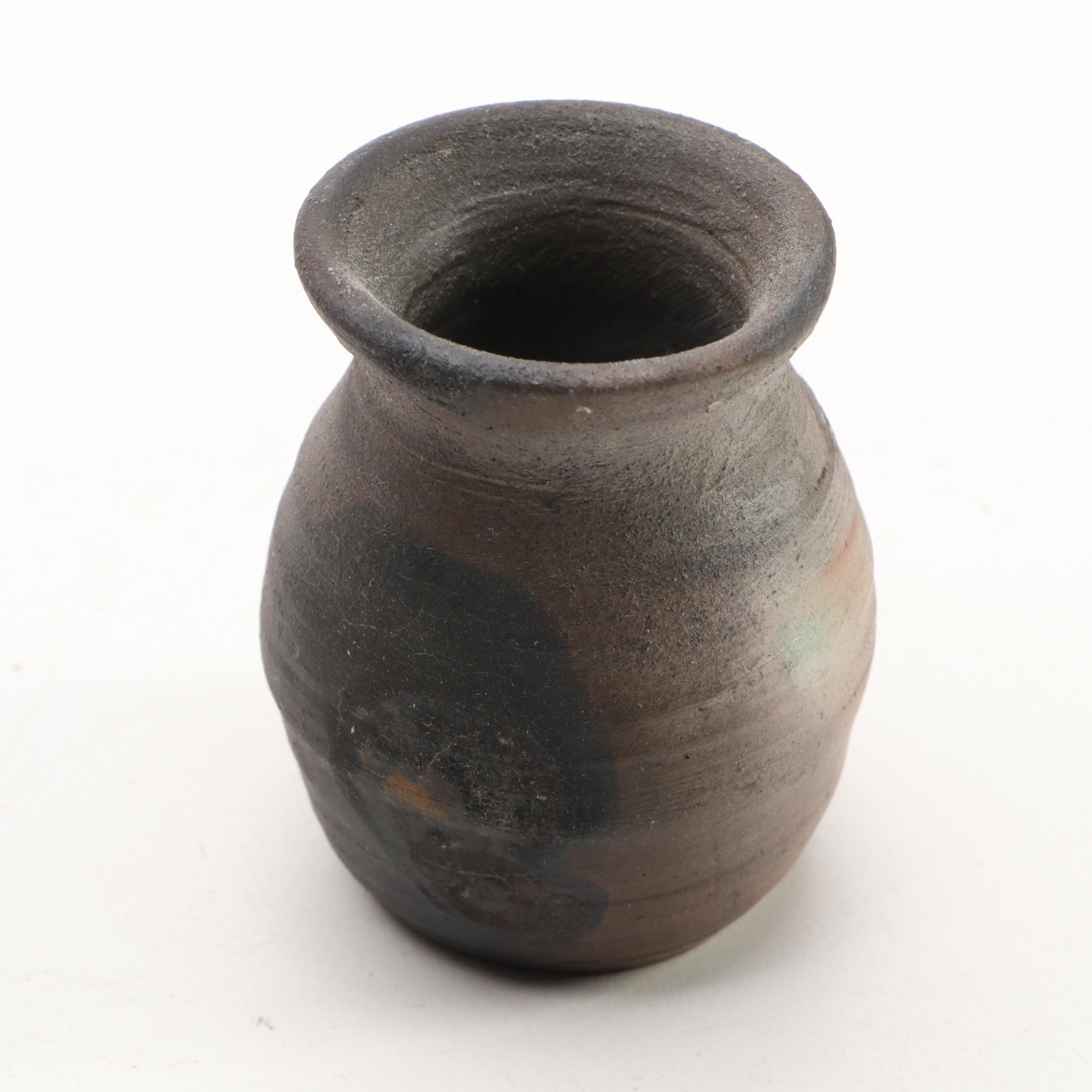 Carved Shorebirds, Seashell Collection with Earthenware Art Pottery Plate, Vase