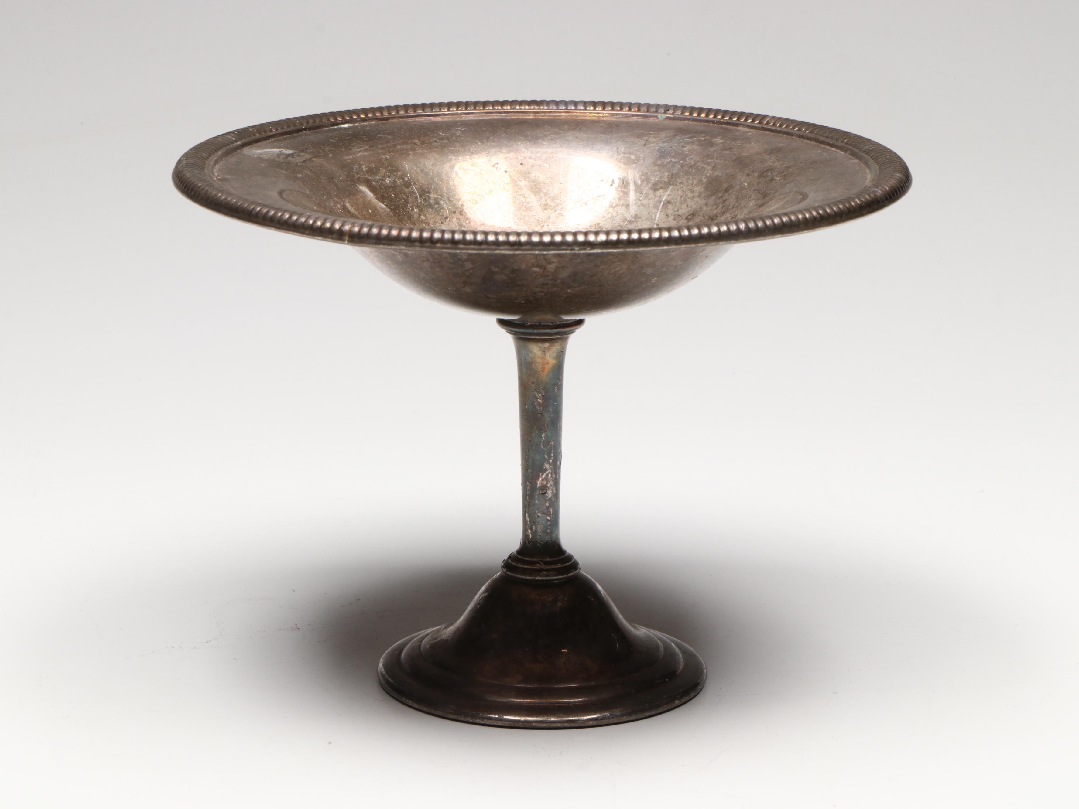 Meriden Company Teapot with Other Silver Plate Tableware