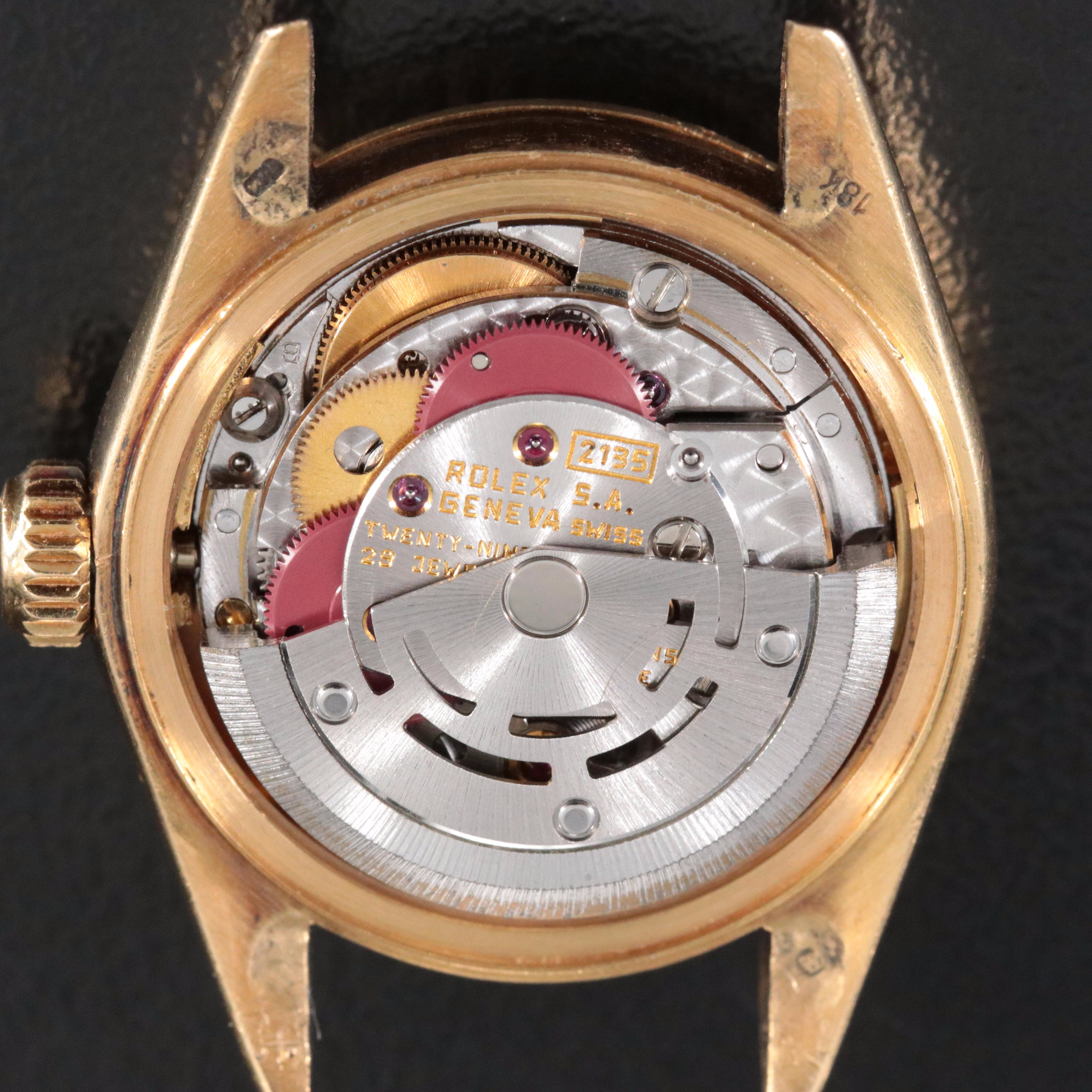 Rolex Datejust 69178 Aftermarket Diamond Dial 26mm 18K Gold Automatic Watch