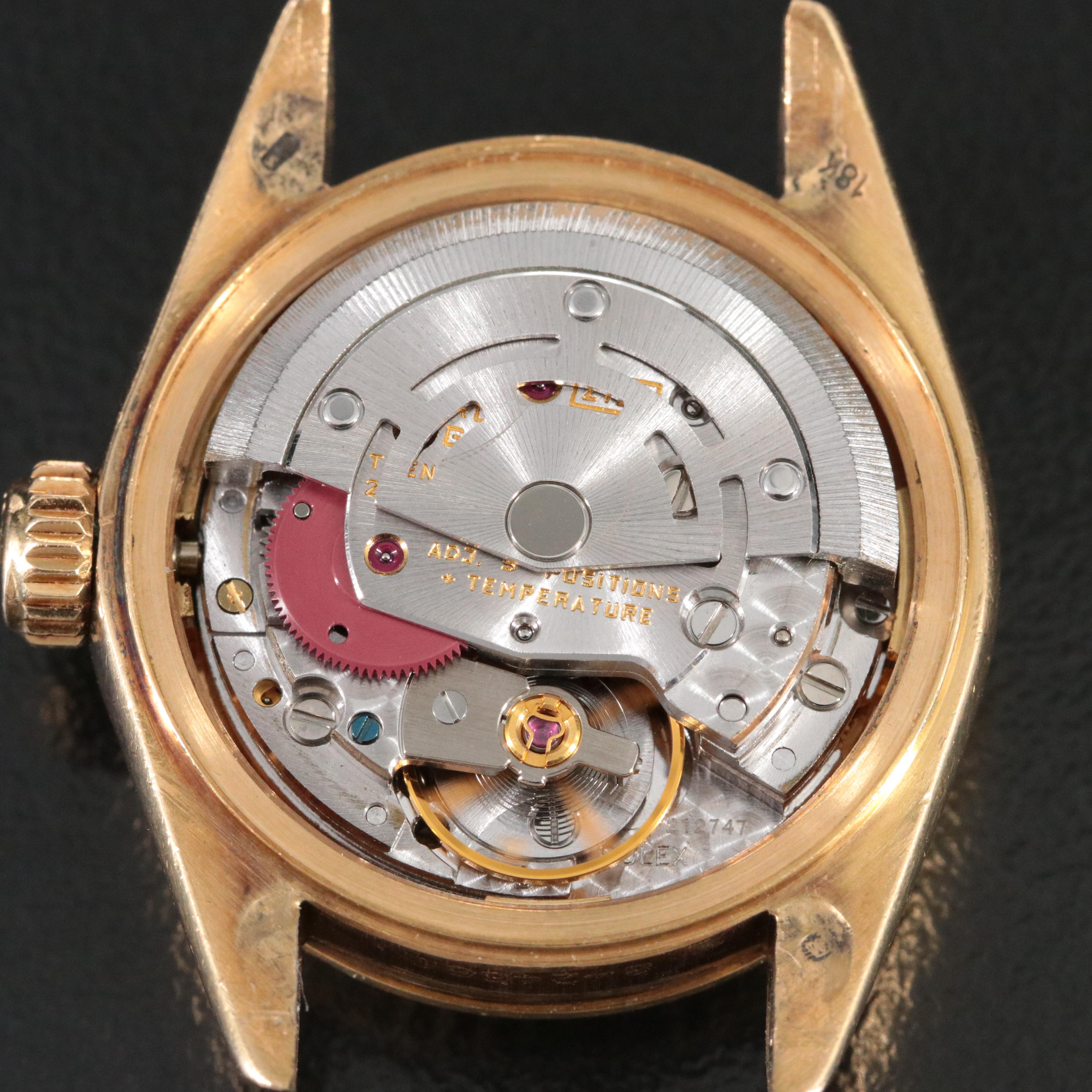 Rolex Datejust 69178 Aftermarket Diamond Dial 26mm 18K Gold Automatic Watch