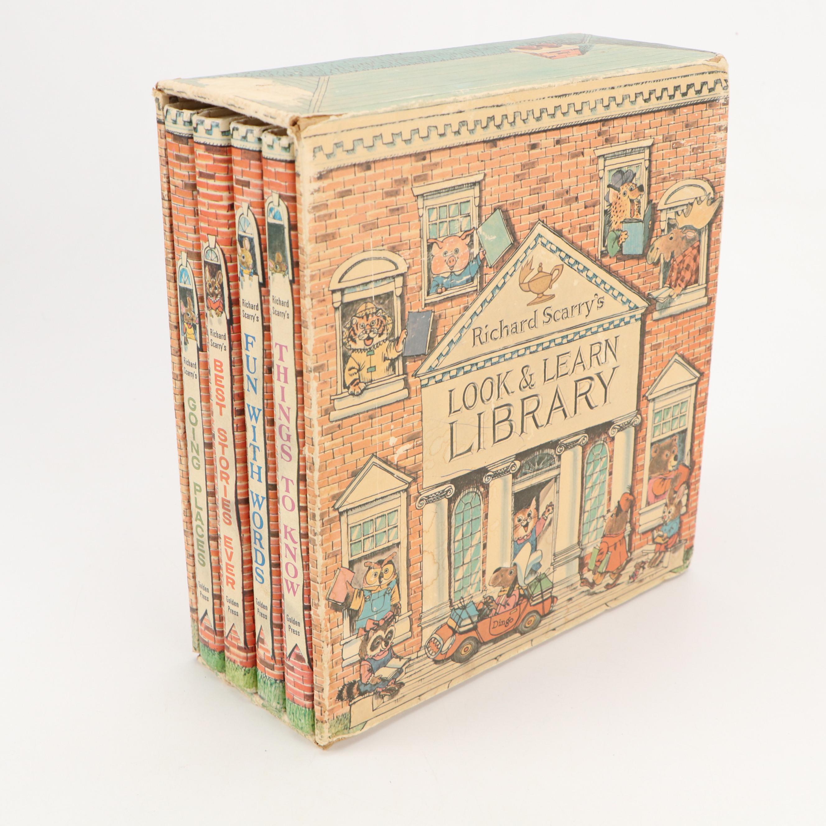 "Look & Learn Library" by Richard Scarry with More Children's Books