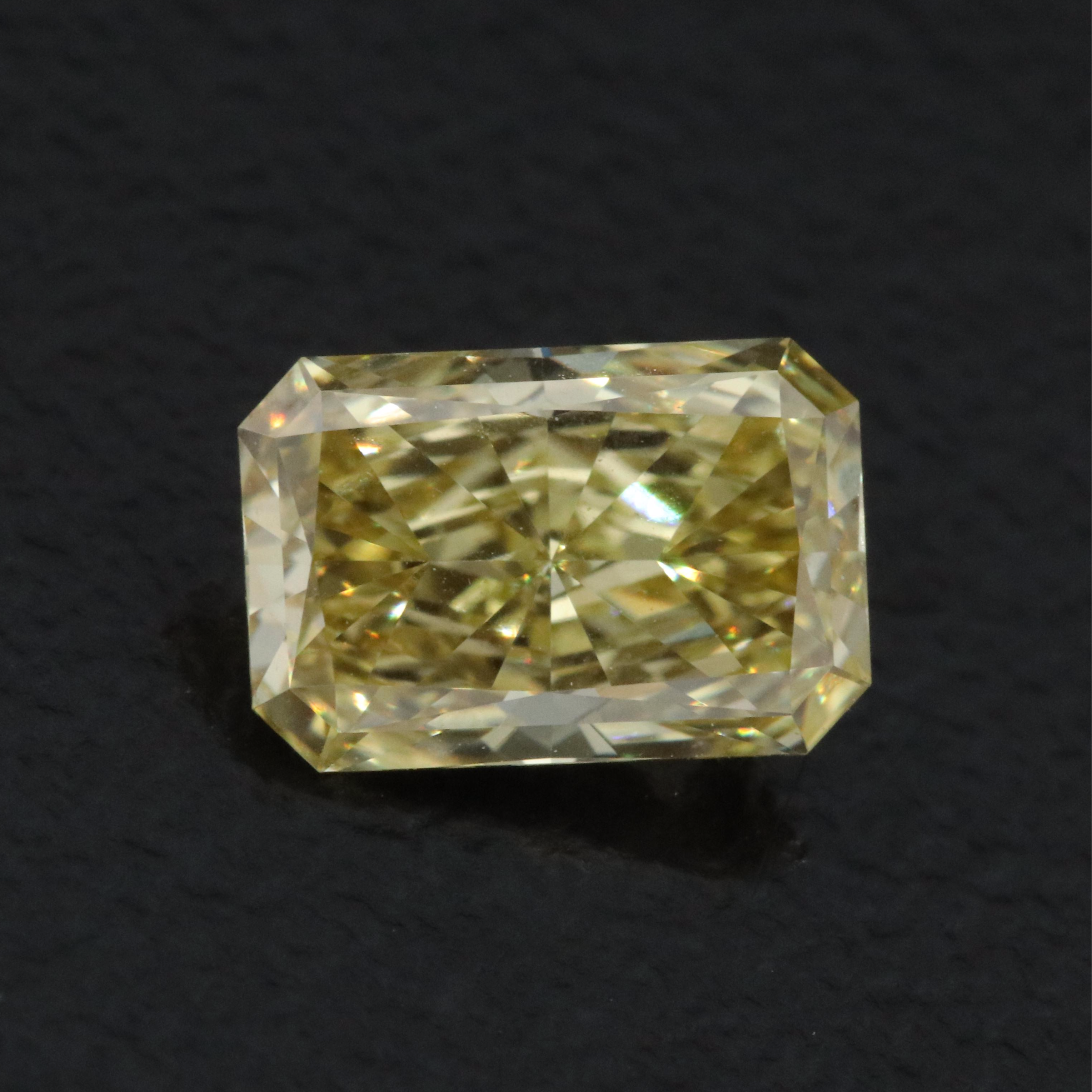 Loose 1.01 CT Lab Grown Fancy Yellow Diamond with IGI Report